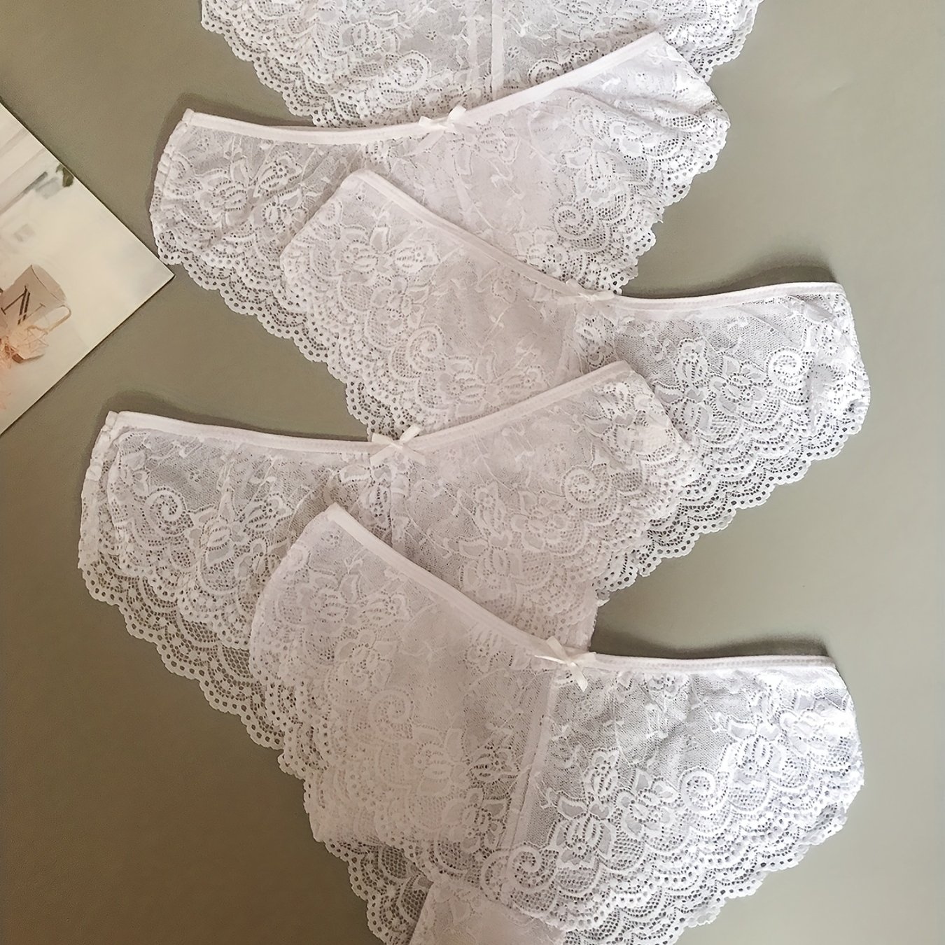 5pcs Sexy Lace Women's Underwear Ladies Briefs