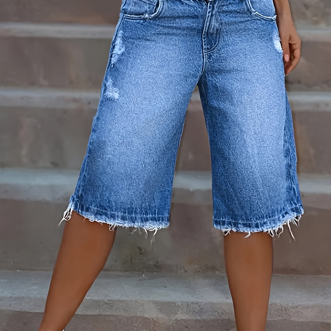 Women's Plus Size Comfortable Denim Shorts