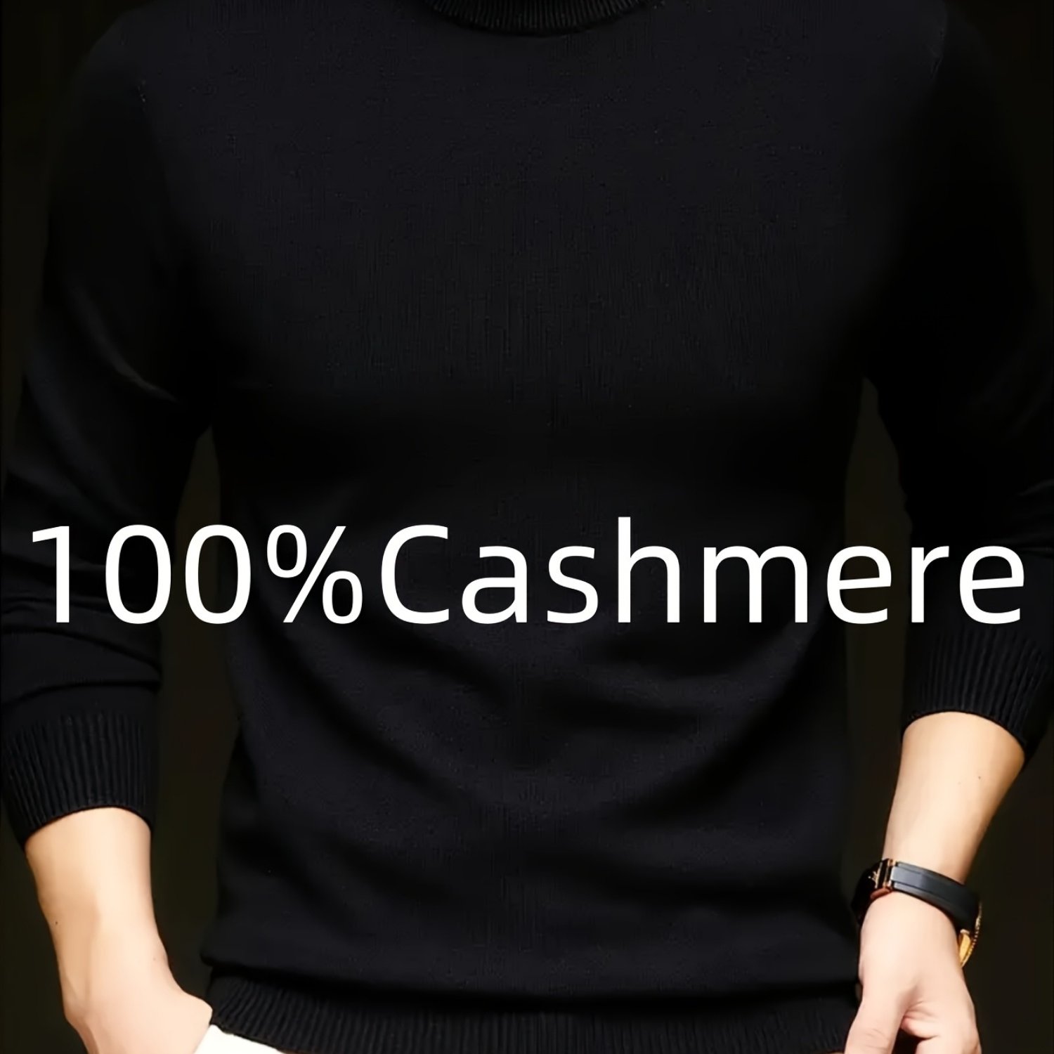 TEMU 【メンズ】100%ソフト生地のセーター。カジュアルにもビジネスにも最適。暖かく快適。