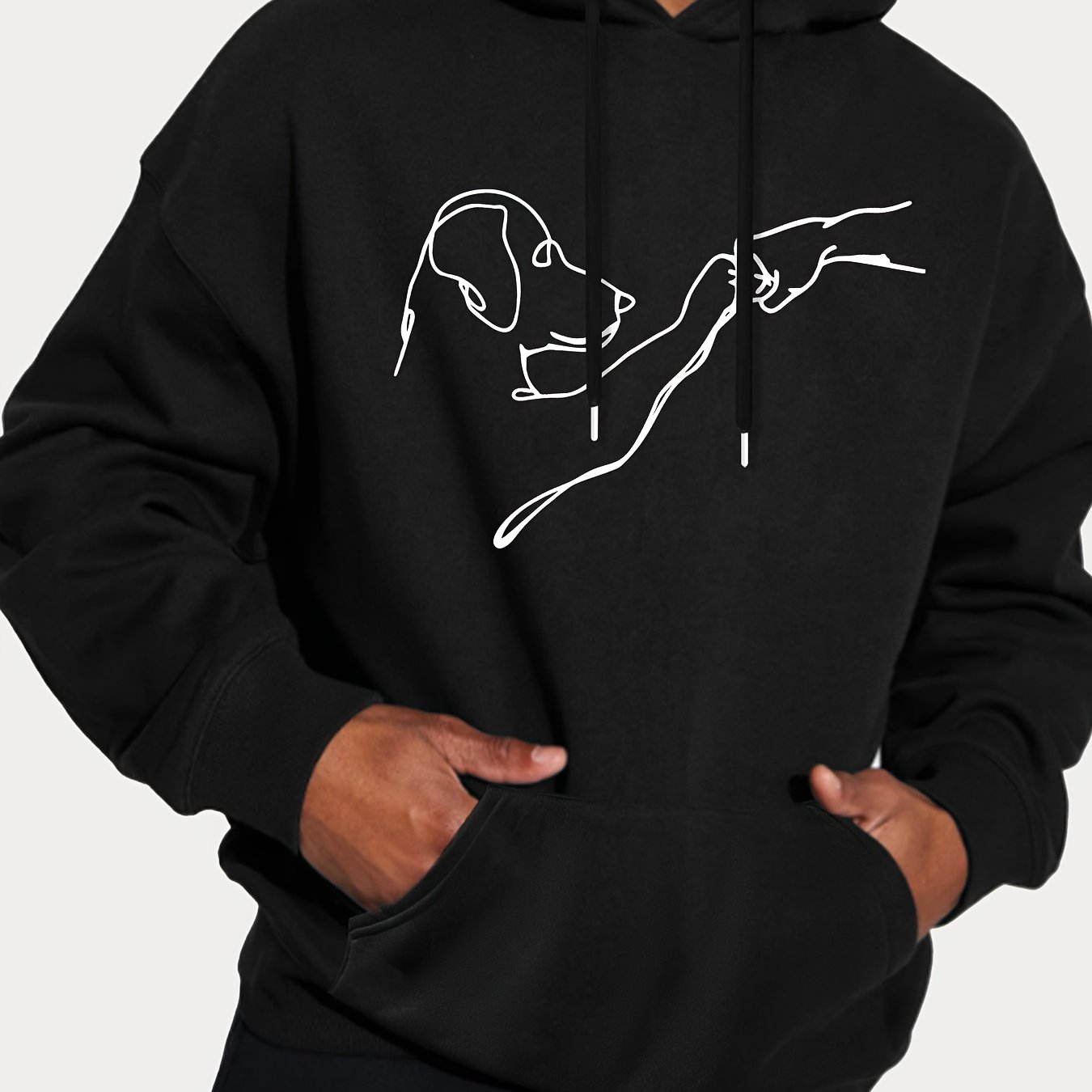 Image of Men's Fashion Hooded Sweatshirt, Long Sleeve Hoodie