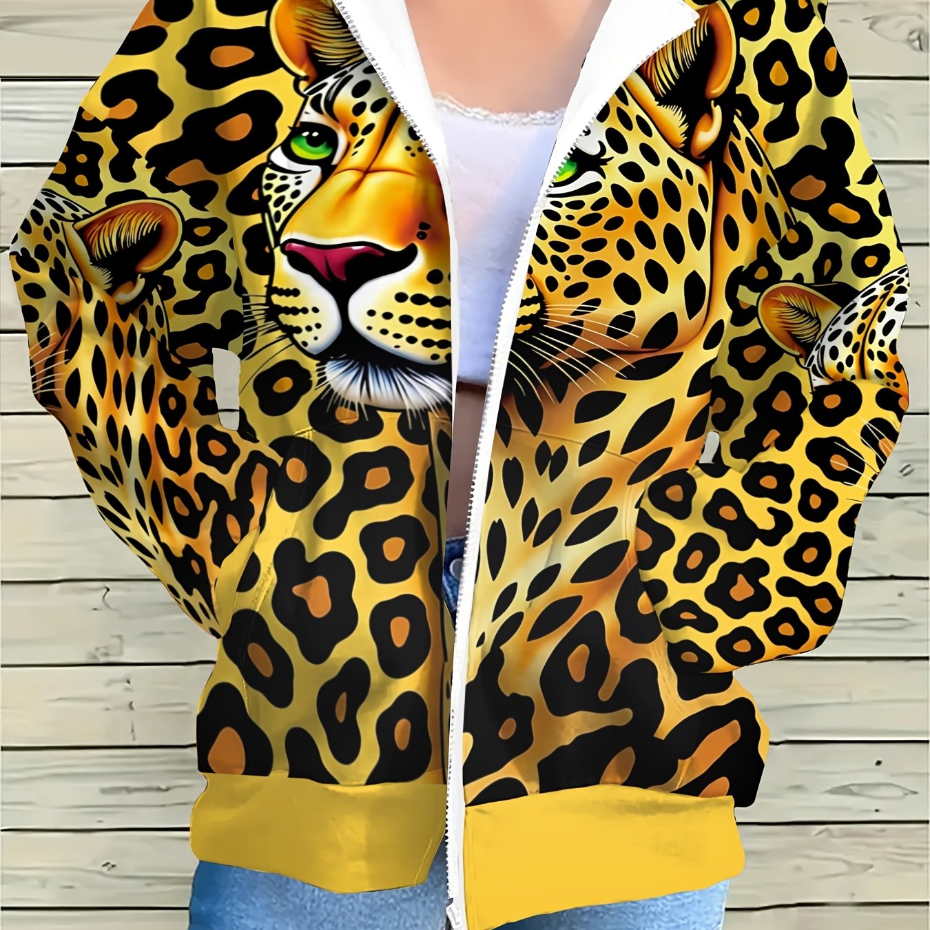 TEMU Fashionable And Trendy Long-sleeve Zip-up Sweatshirt For Women, /autumn Daily Outing Long-sleeve Hooded Sweatshirt