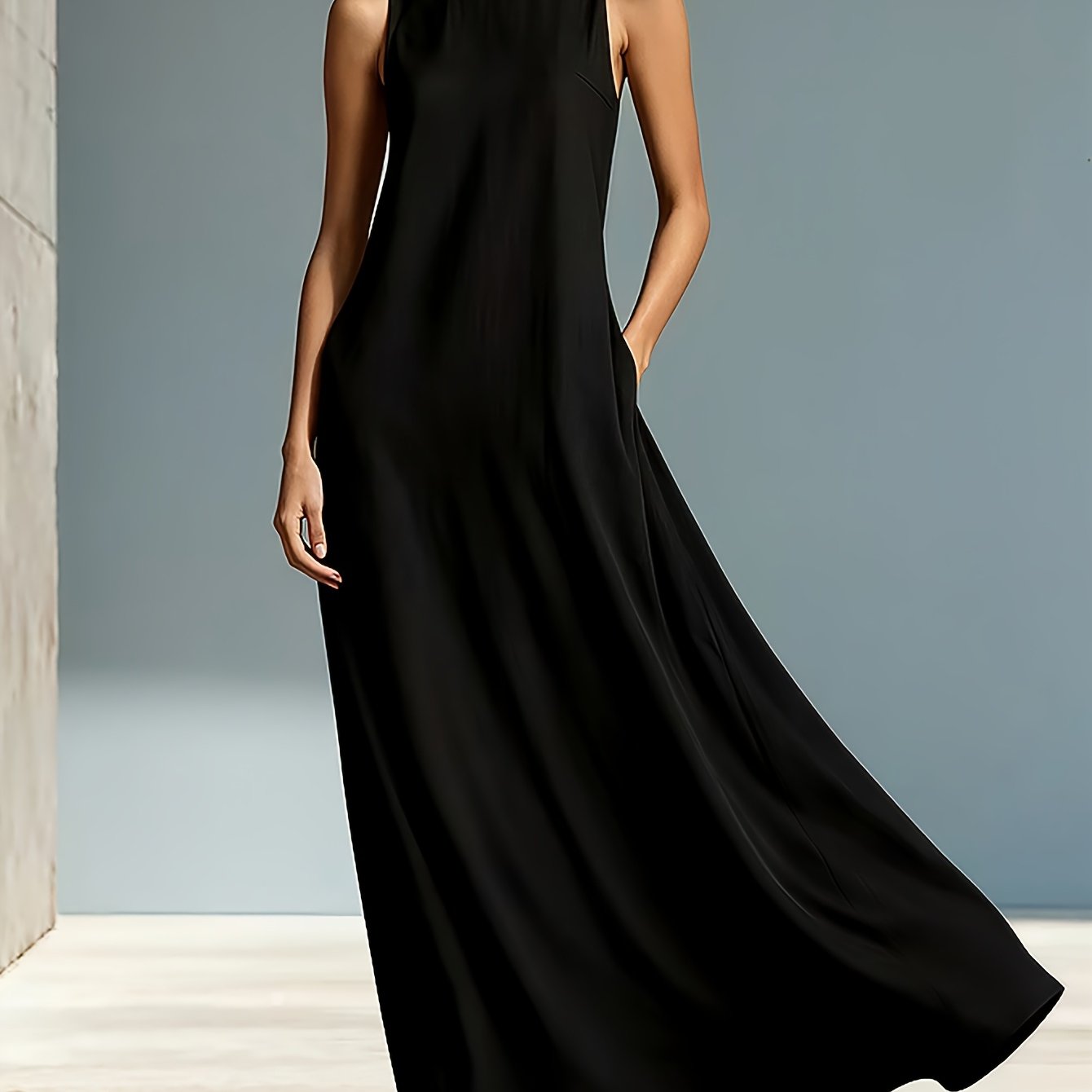 TEMU Western Spring Summer Women's Fashion New Comfortable Skin-friendly Soft Breathable Drape Ice Cool High-end Fabric Individual Chic Tall-looking