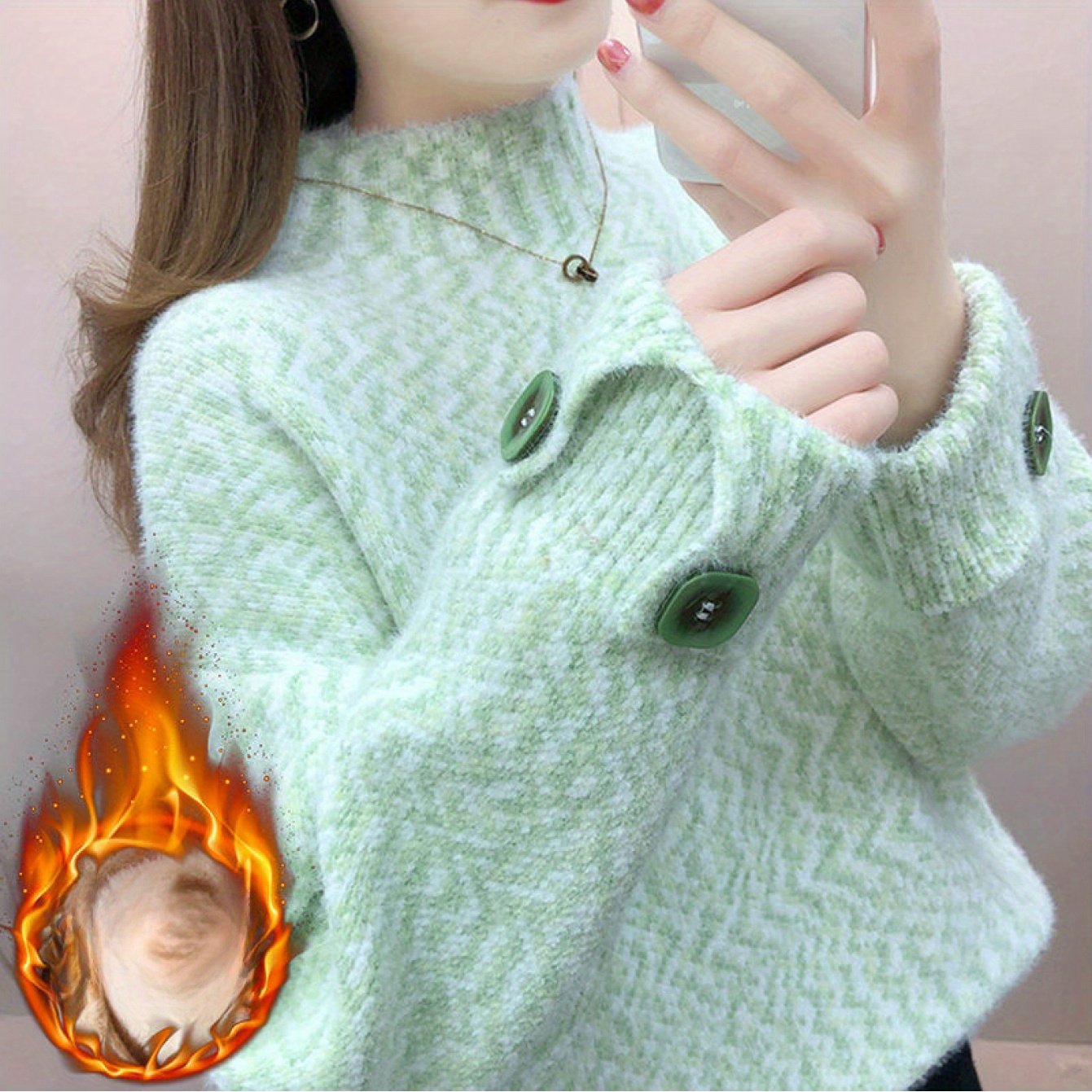 TEMU かわいいクリスマス ルーズセーター レディース 雪模様セーター ふわふわで暖かい 通勤向け おしゃれ カジュアル