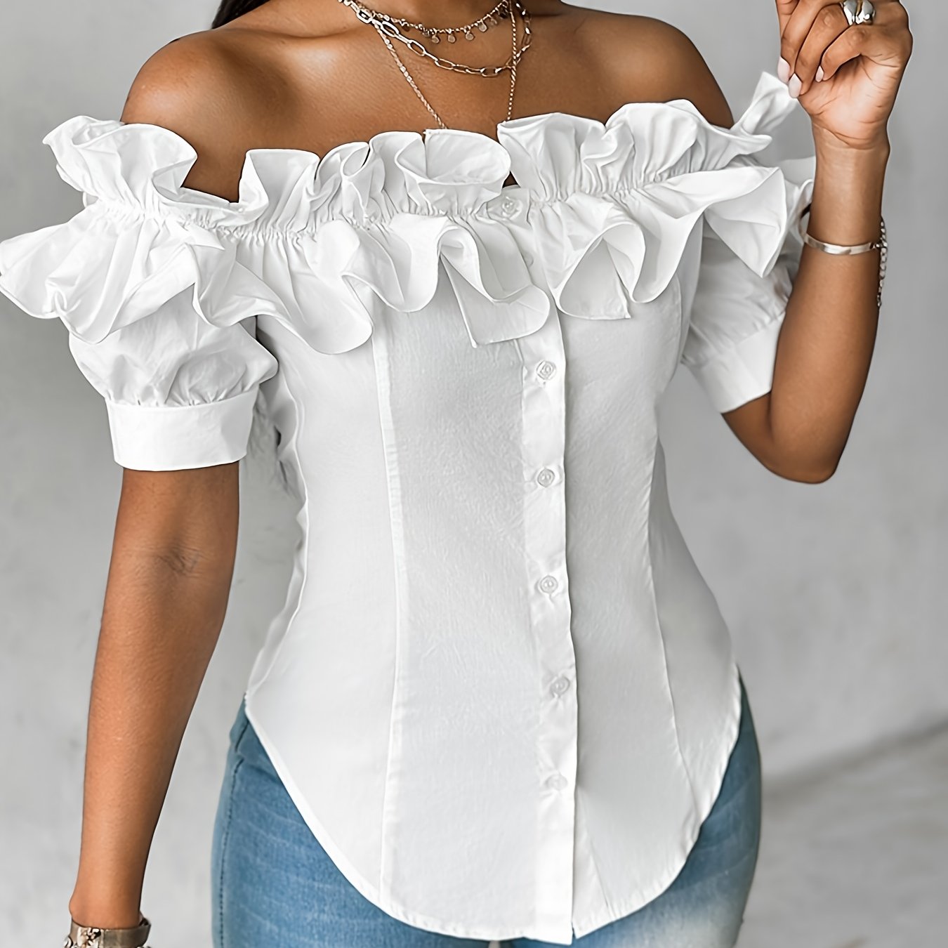 TEMU Ladies Elegant And Beautiful Blouse