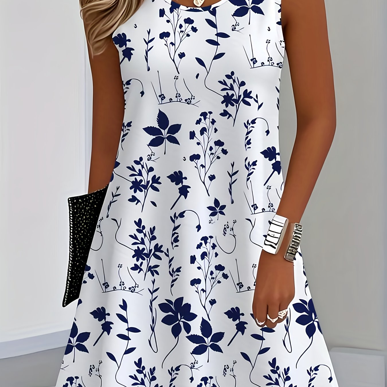europäisches amerikanisches sommer-mode-druck-langkleid