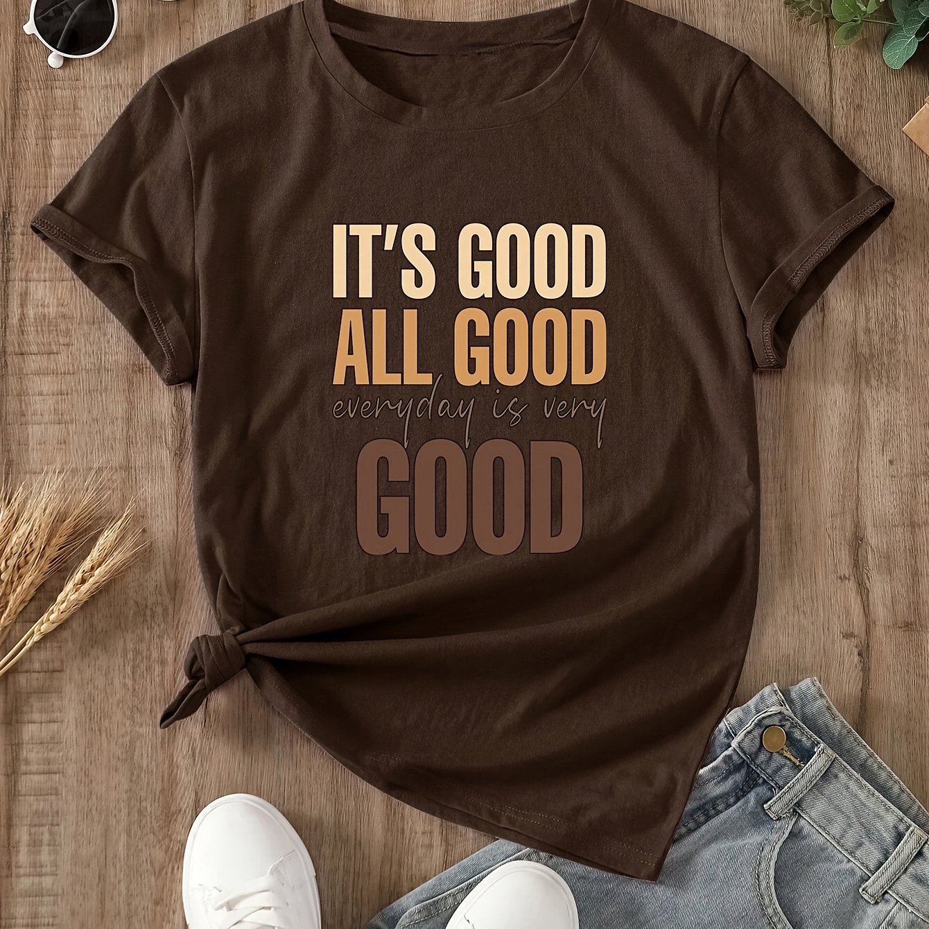 Image of Western Women's Fashion Commuting Printed Sports T-shirt
