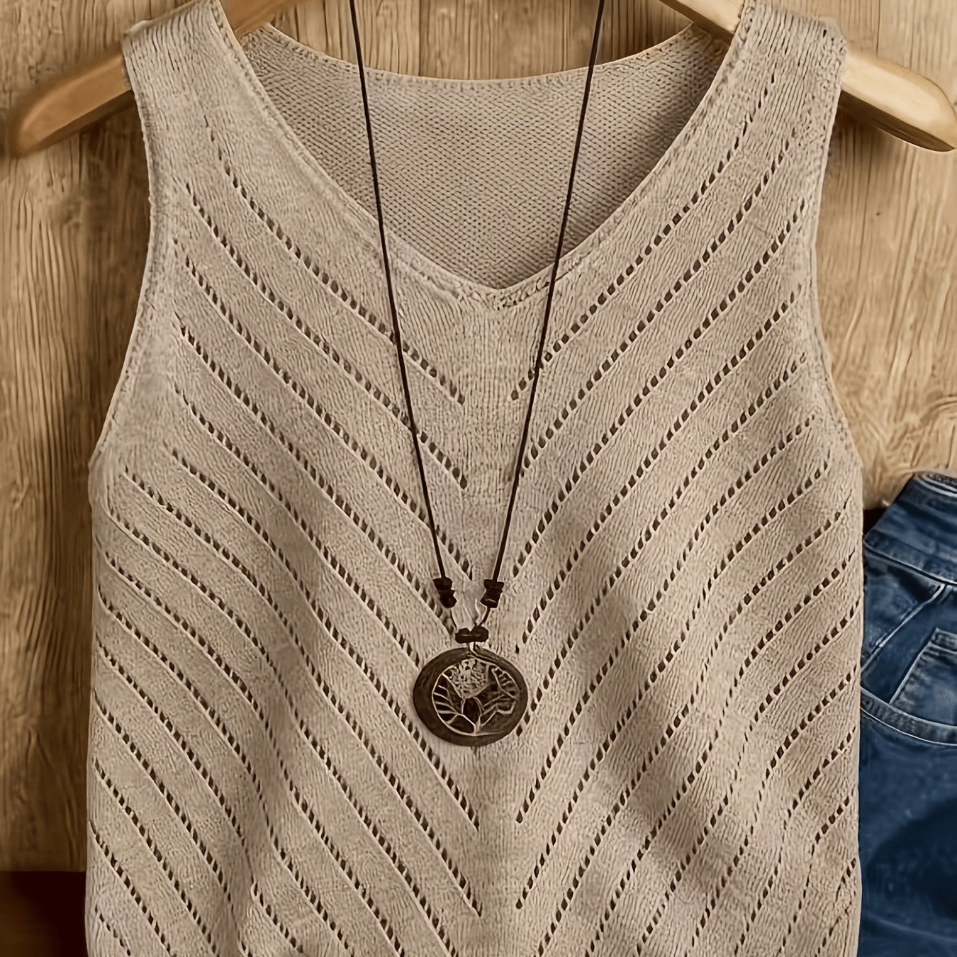 TEMU Sleeveless Casual Top Vest