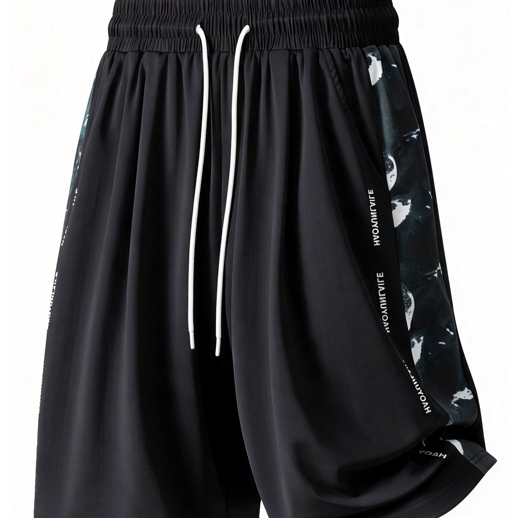 TEMU [printed Design - Non-textured] 2026 New Summer Plus Size Men's Beach Shorts, Casual Fitness Breathable Comfortable All-match Summer Trendy
