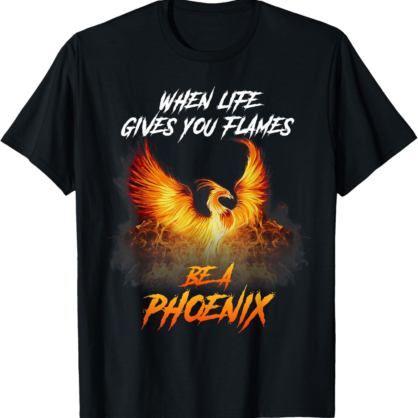 [flames Be A Phoenix] Phoenix T-shirt - You Flames, Be A Cotton Printed Shirts
