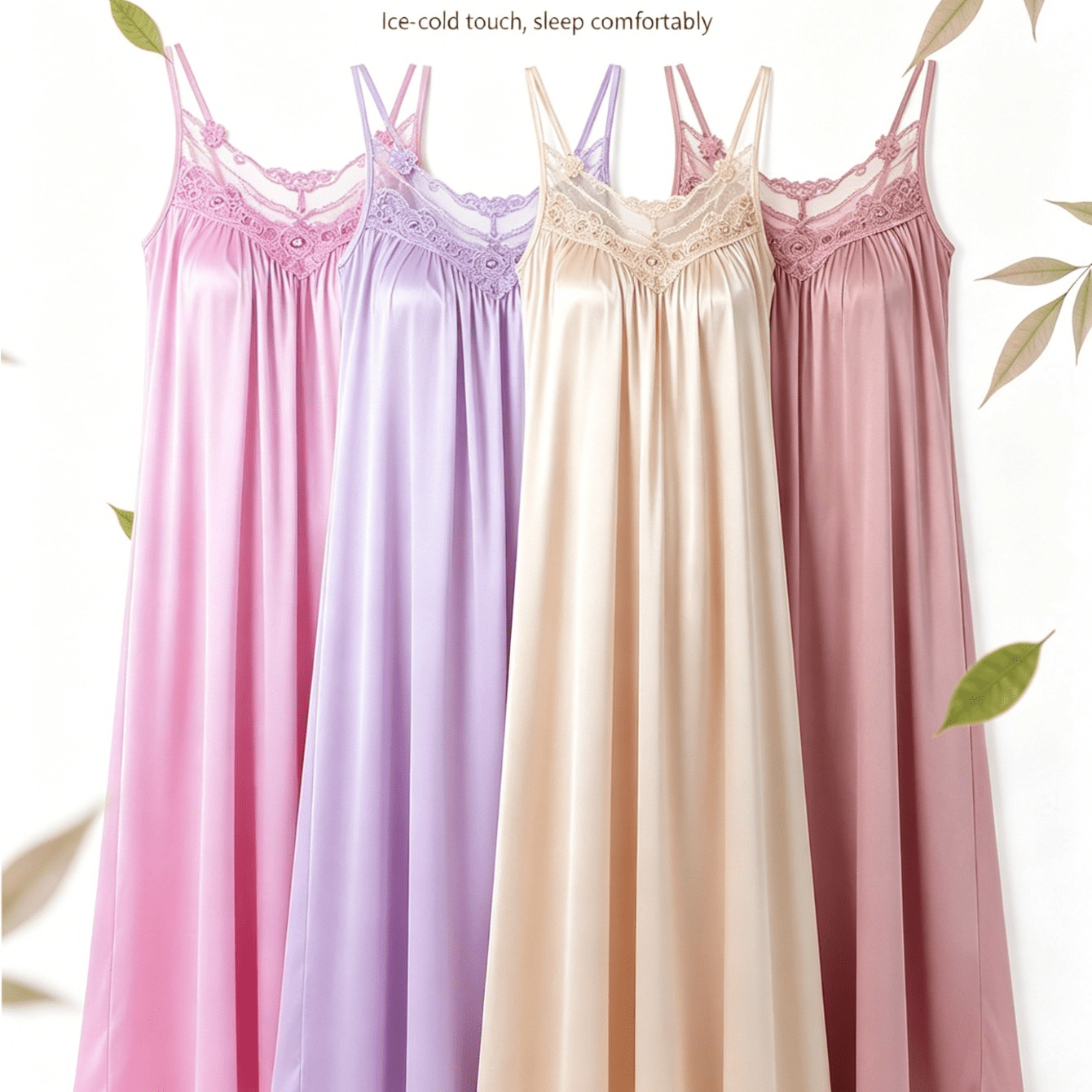 TEMU 4pcs Package, New European And Long Nightgowns, Loungewear, Home Nightgowns, Style For Men And Women, You Can When Out.