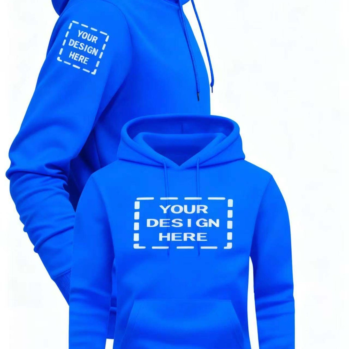 TEMU Sweat à capuche personnalisé pour homme avec motif sur l'épaule droite et la poitrine, disponible pour les commandes en gros. Sweat à capuche