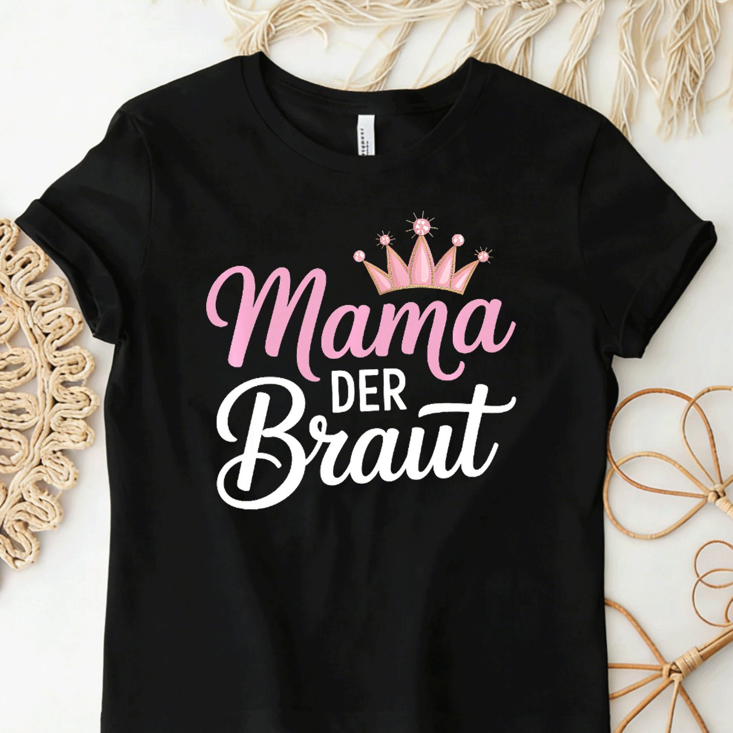 Image of Mom The Bride Bachelor Party Wedding Jga Premium T-shirt For Men Women And Men Unisex Funny T-shirt