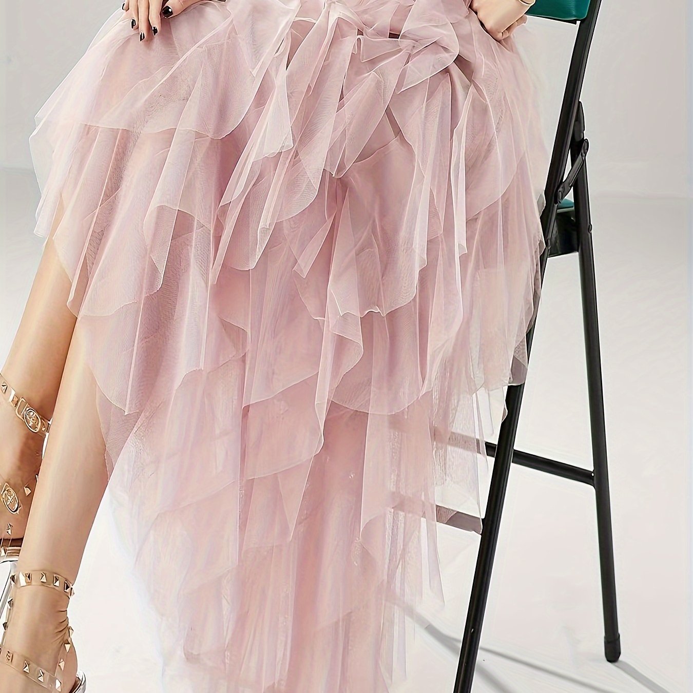Classic Mesh Irregular Fairy Dress