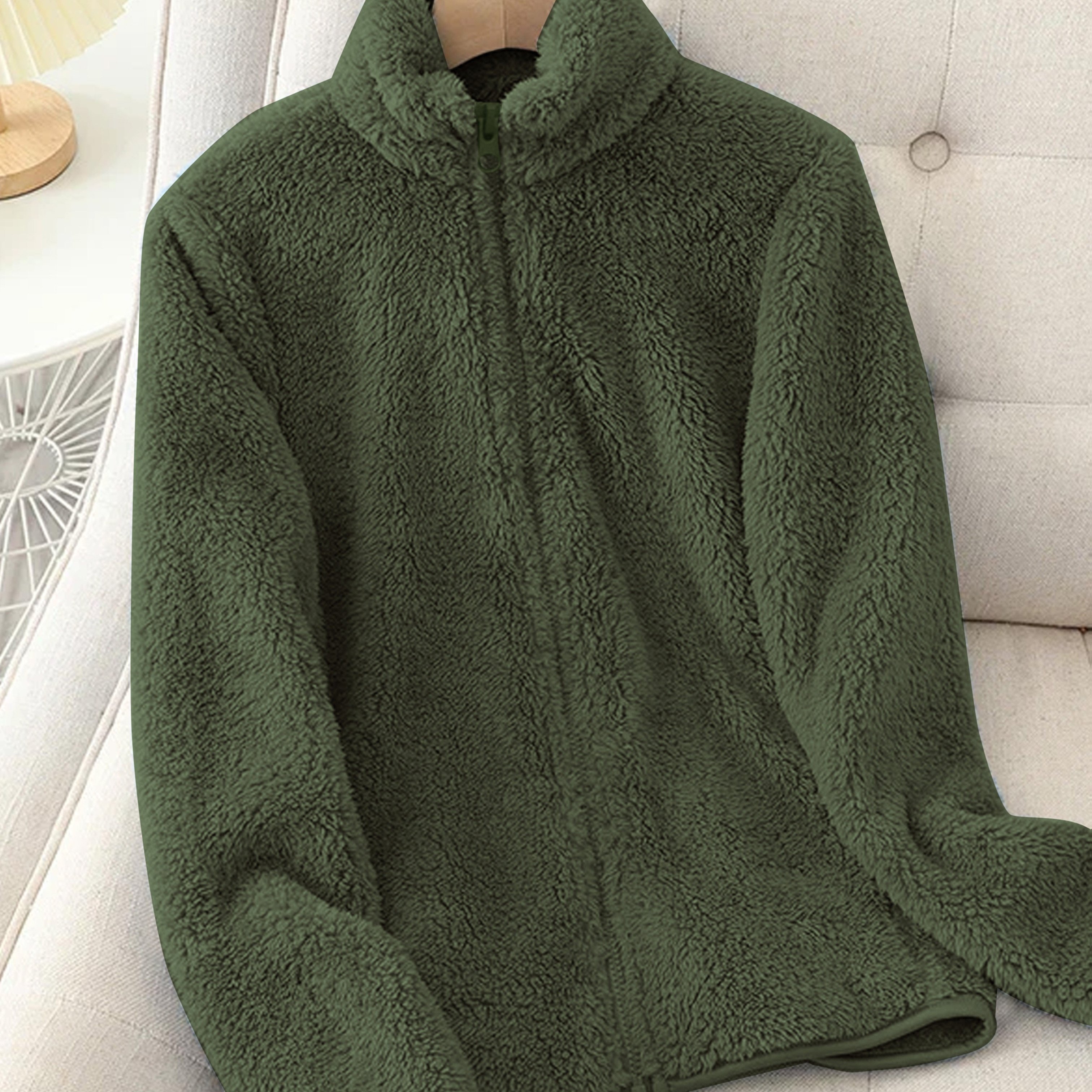 E-shop Damen Herbst/Winter verdickter warmer doppelseitiger Wintermantel, doppelseitiger Korallenmantel, Jacke
