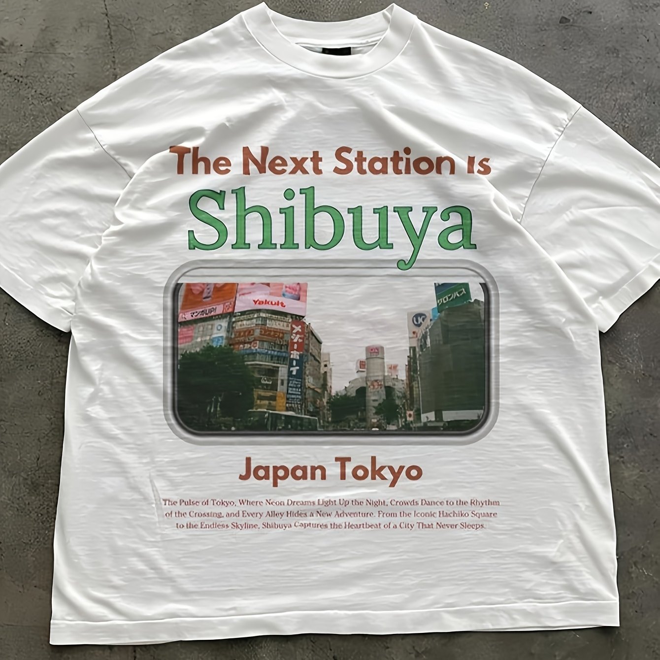 A 2026 Men S T-shirt 90s Anime And Japanese Street Fashion, Featuring A Graphic Design Of Neon Signs And The Crossing This Retro Aesthetic Casual Round Neck Shirt Men's T Shirts Summer Clothes For Men