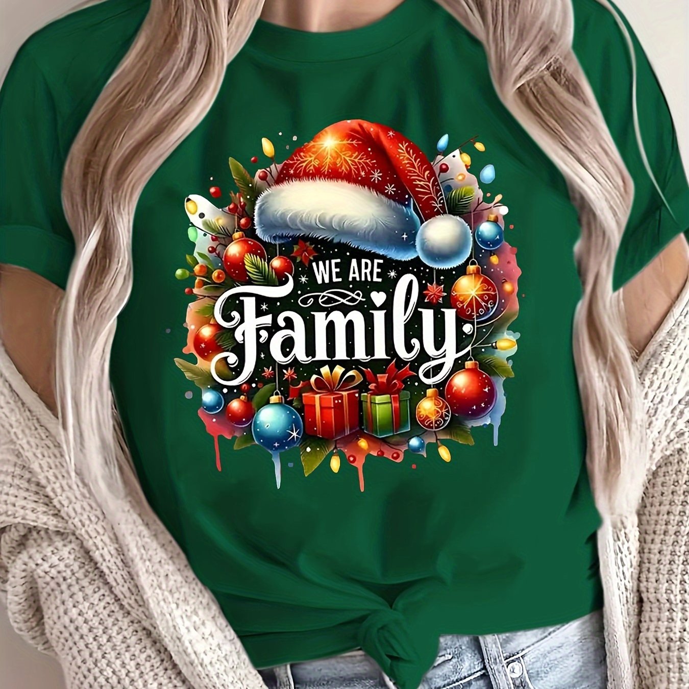 TEMU Graphic Print T-shirt, Short Sleeve Crew Neck Casual Top For Summer And Spring Women's Clothing