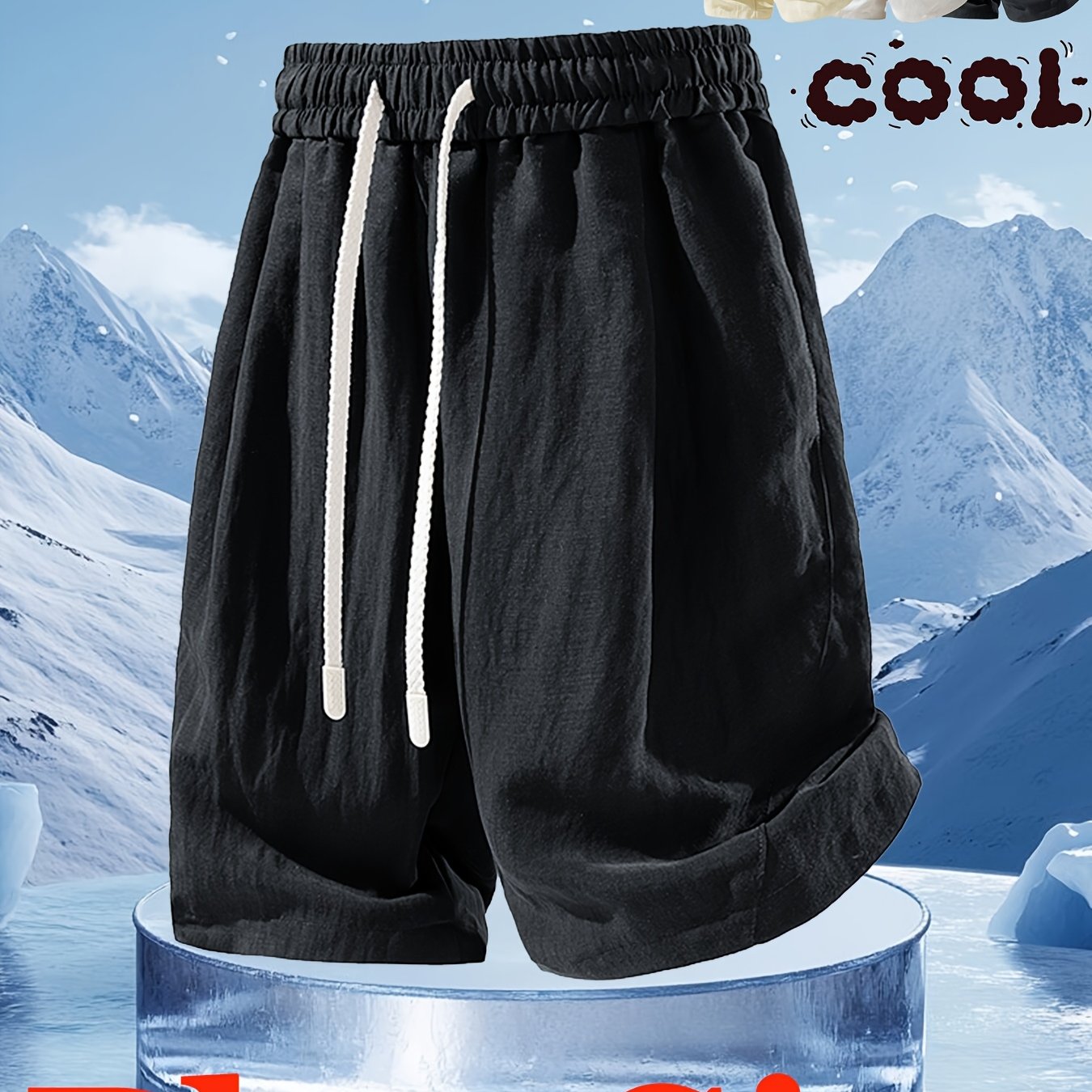 TEMU 0xl-5xl Plus Size Men's Summer New Japanese Lazy Style Linen Shorts, Easy Mature Commuter Style Thin Breathable Drapey Loose Silhouette Bermuda