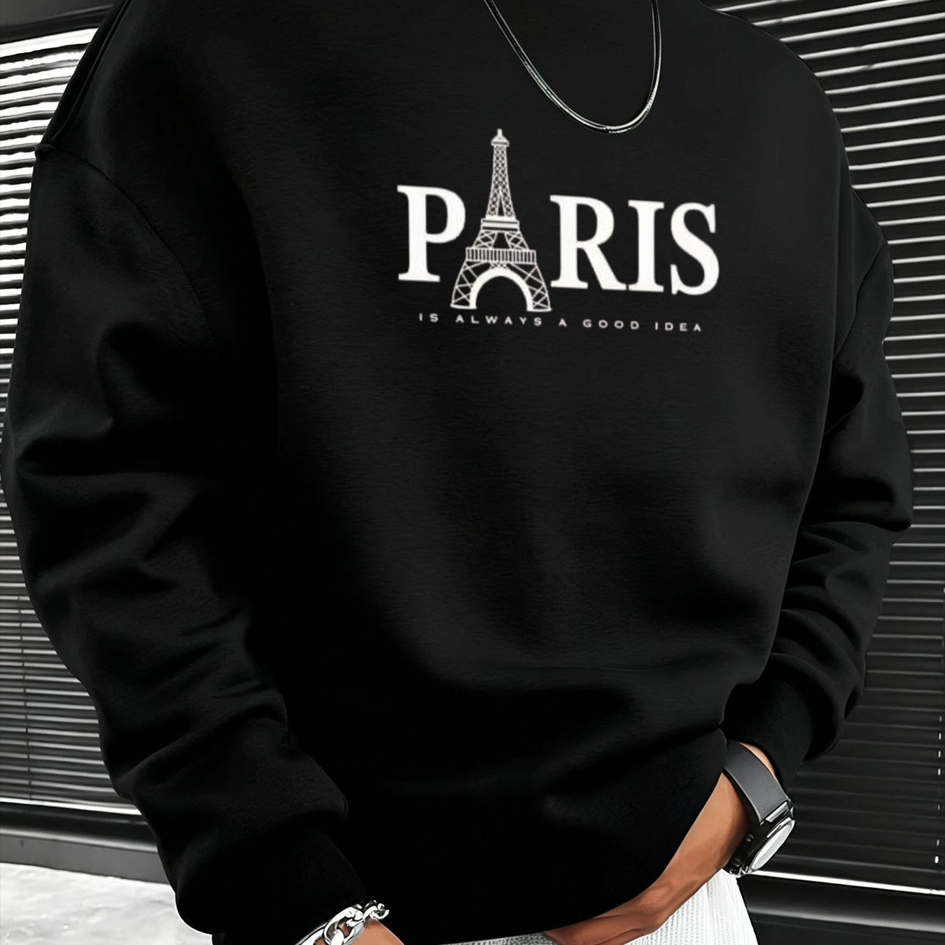 Image of Autumn Winter New Casual Pullover Loose Fit Men's Hoodie Warm Street Style