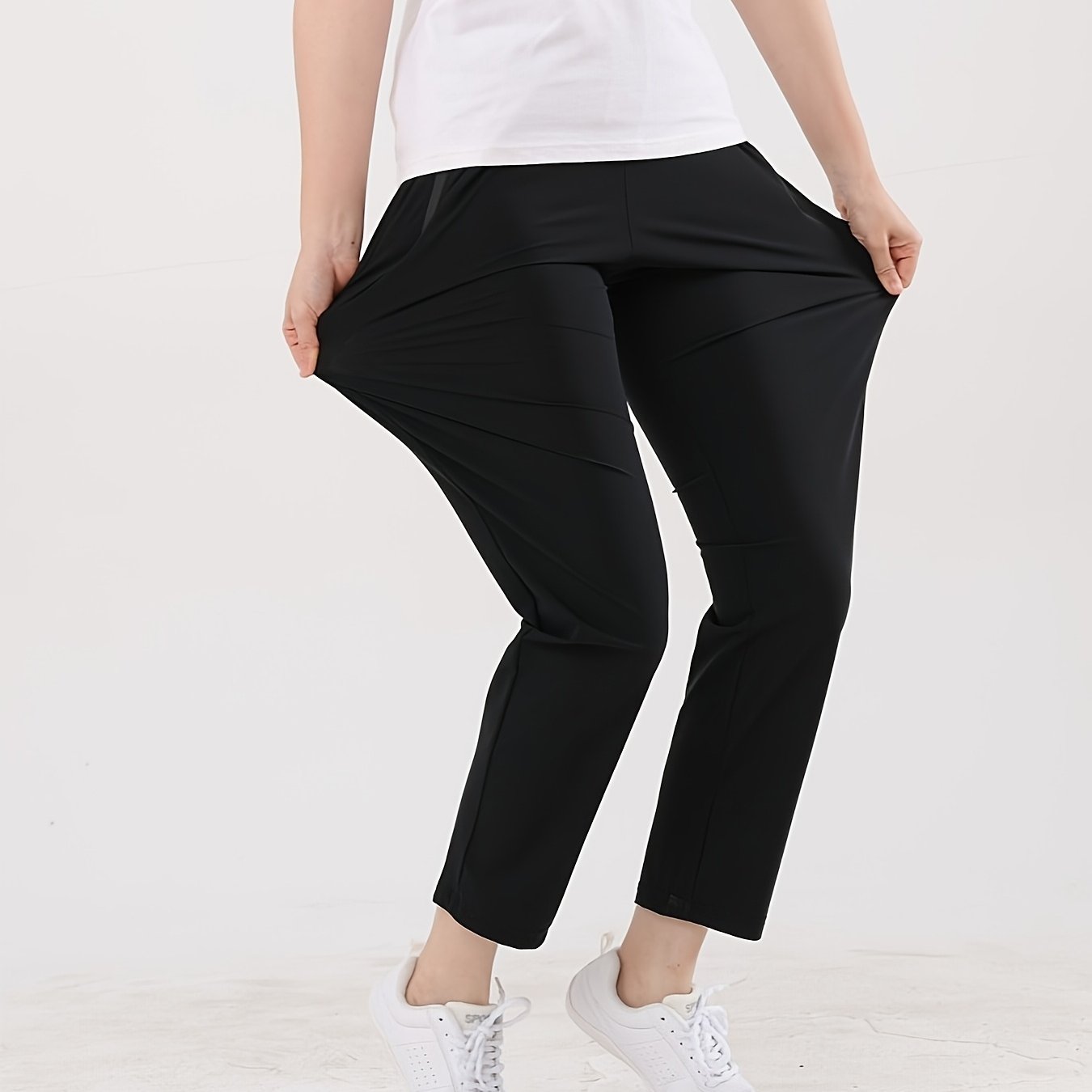 E-shop Damen Hosen | Jogginghose | Freizeithosen | Dehnbare Leggings mit elastischem Bund, bequem atmungsaktiv