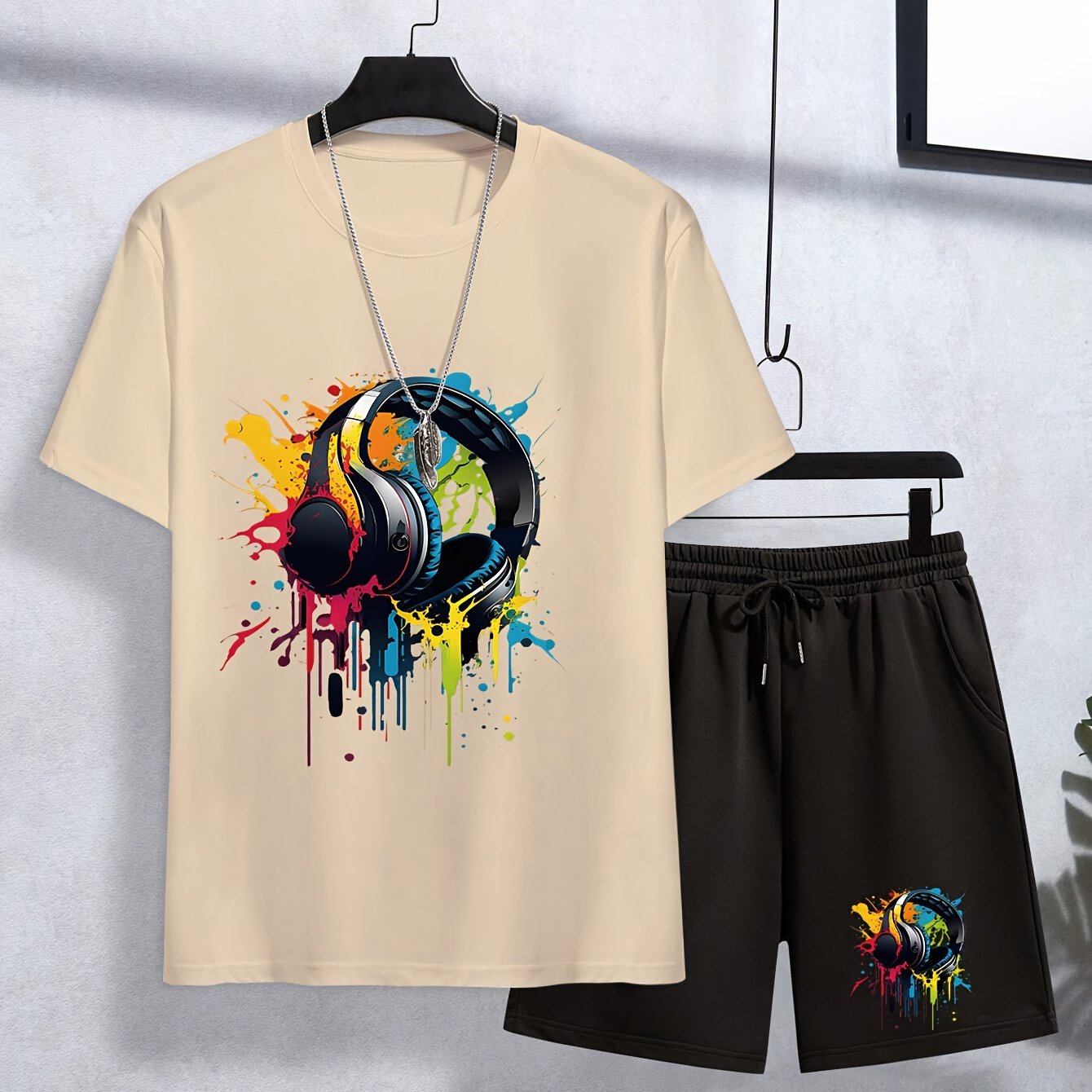 Teenage Colorful Headphones Leisure Set, For Outdoor