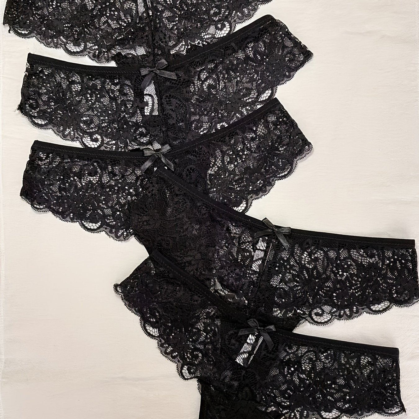 5-pack Of Seamless Lace Trim Women's Panties