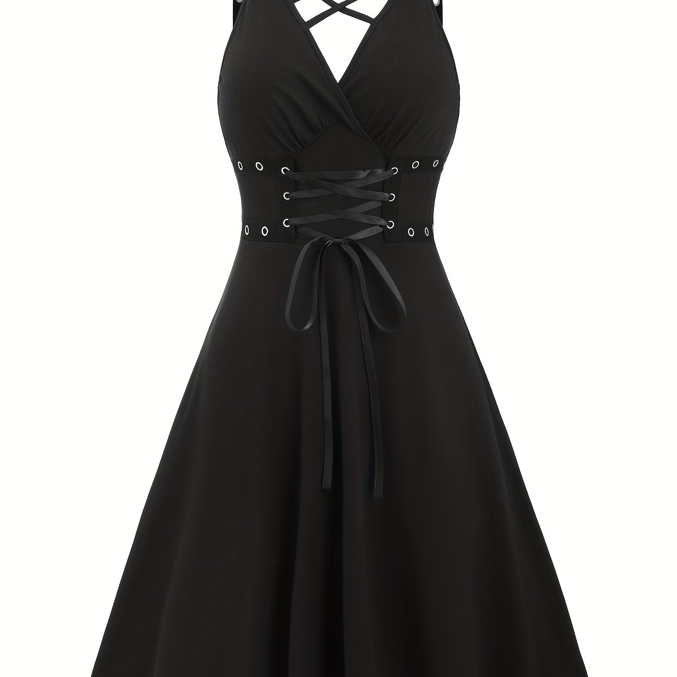 Targeted Development Grommet Suspender Dress