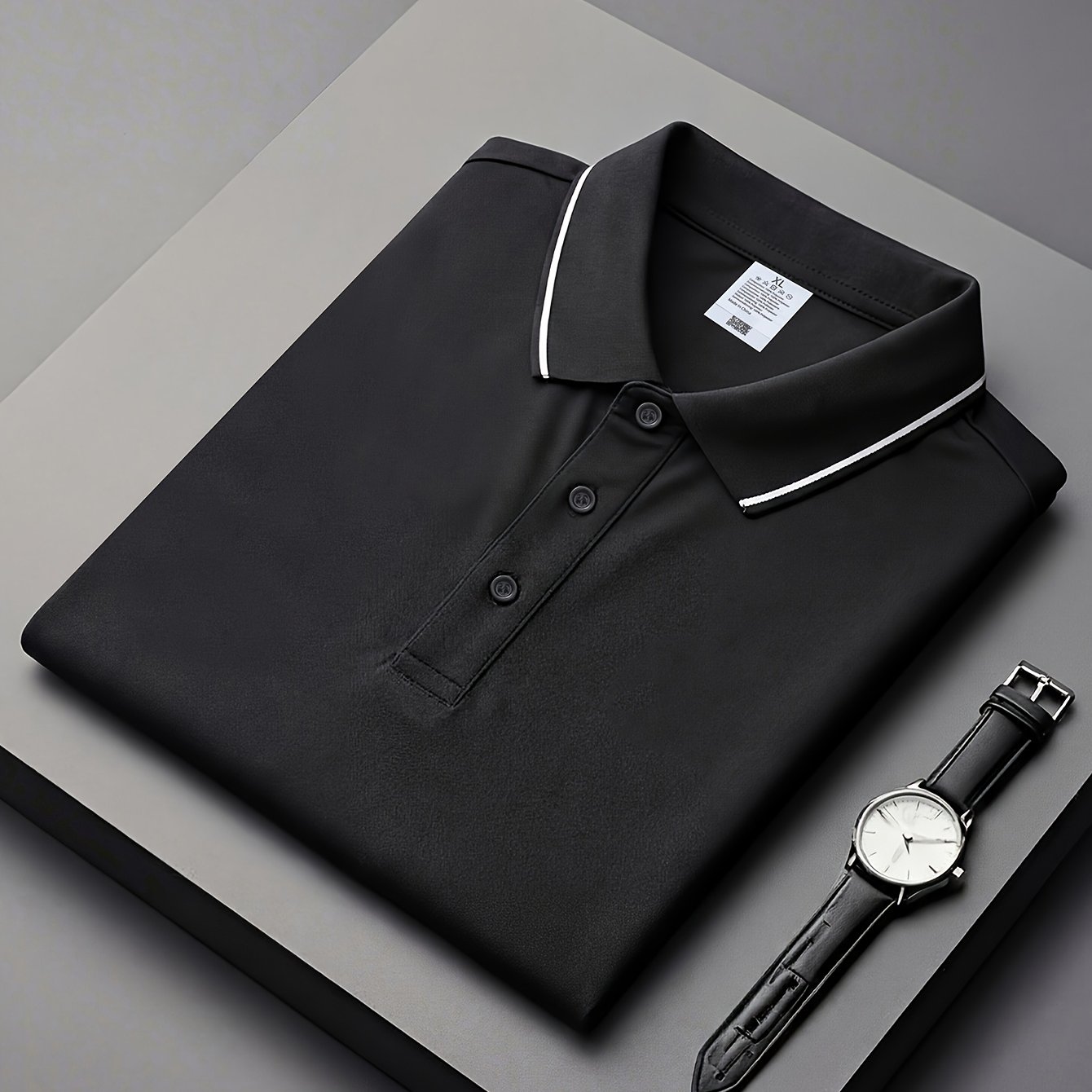 TEMU Nouveau Polo de d'Été, Haut en Tissu Confortable et Infroissable