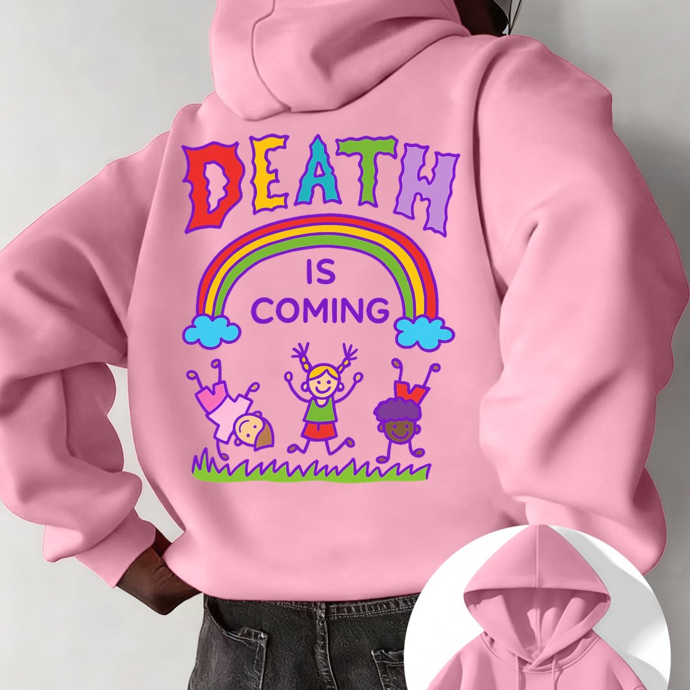 TEMU Men's Hooded Sweatshirts Are Essential For Autumn And Winter, Featuring Styles With Letter And . Are Sporty, Casual, Loose-fitting, Stylish, And