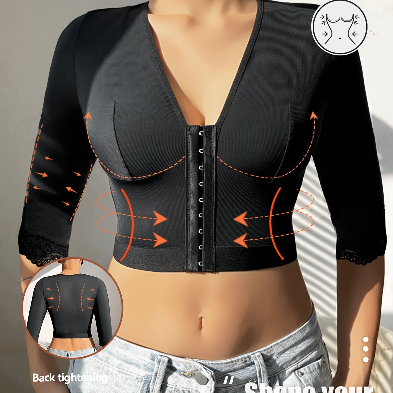 Long Sleeve Shape Fitting Top For Women