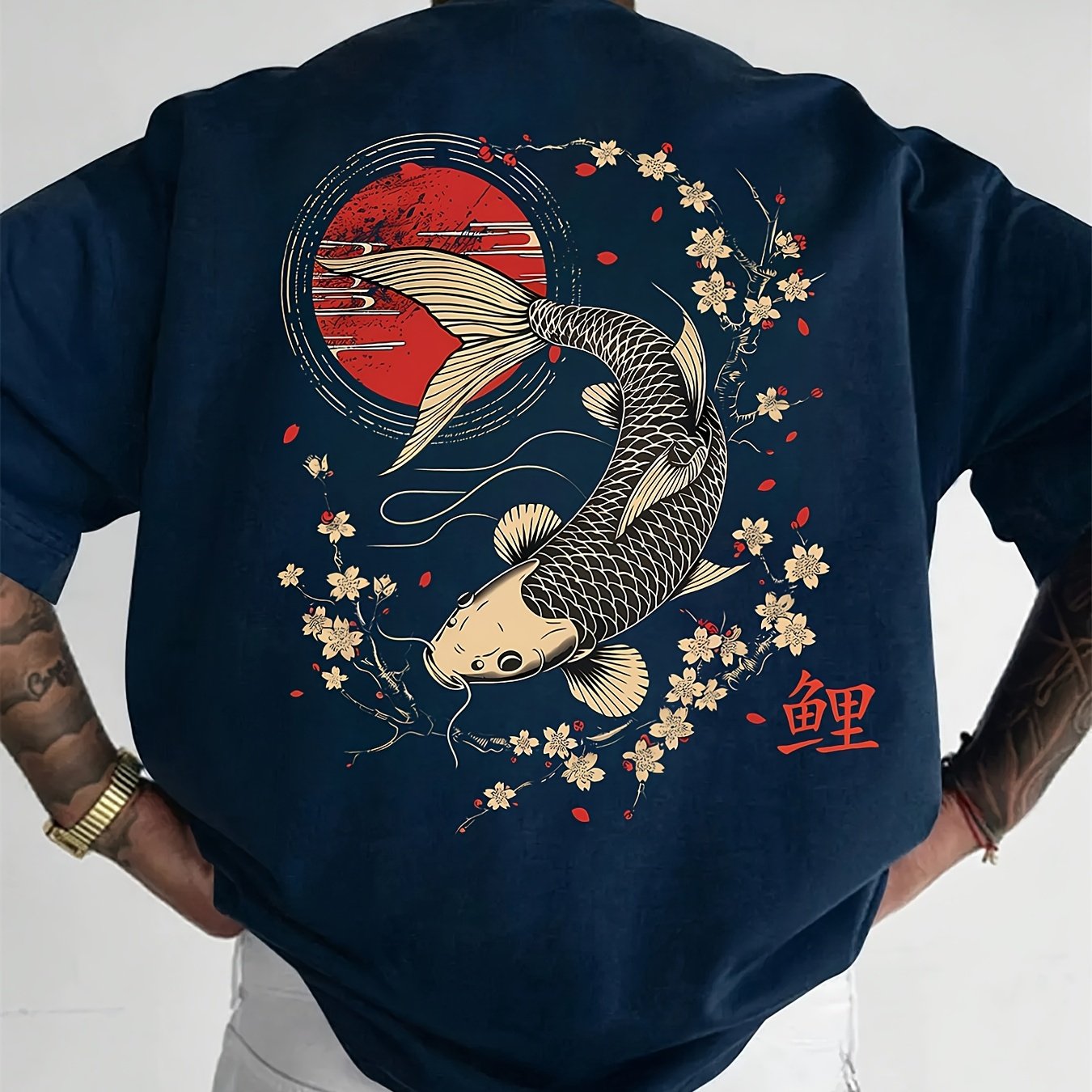 100% Print Men's T-shirt, Easy, Stylish, Comfortable, Casual Print Tee Xz005-s