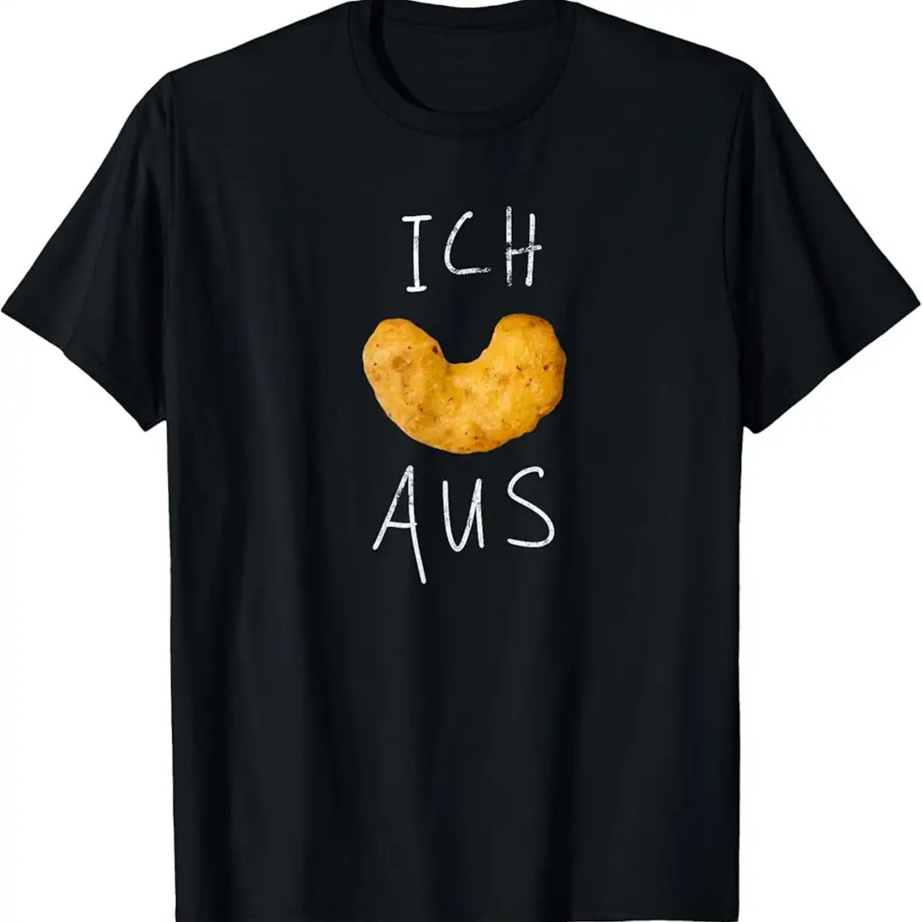 Image of Men's Vegan Peanut Flips Graphic T-shirt - Bohemian German Text & Snack Print, Vegan-friendly Short Sleeve Round Neck Tee, Plus Size Suitable For , Machine Washable Casual Apparel For , Plus Size