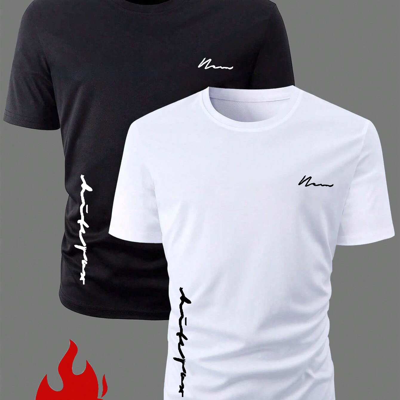 Obm Starry Fit Short Sleeve T-shirt 2pcs – Breathable, Versatile Everyday Essential