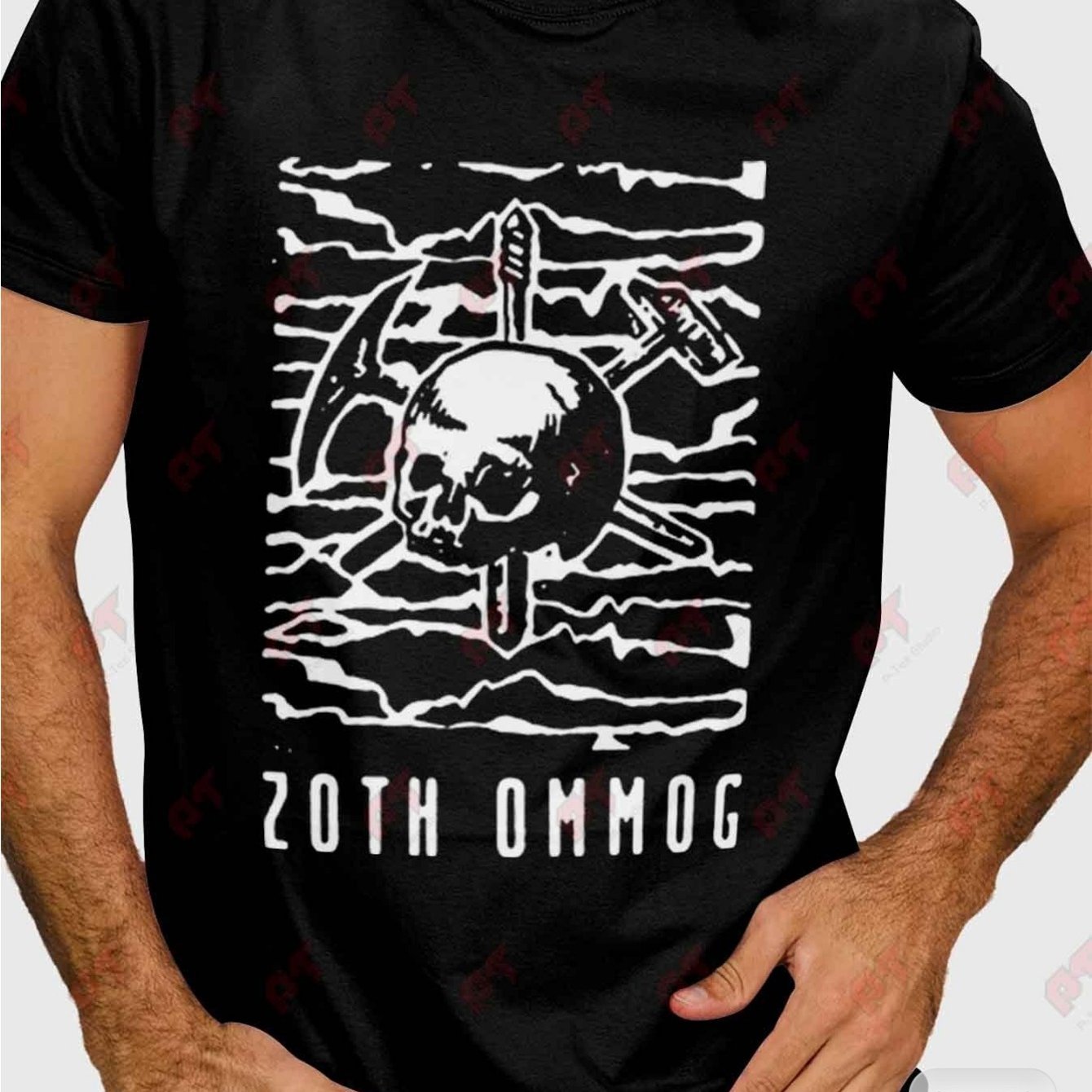 Zoth Ommog Wax Ebm Ministry T-shirt With A Casual Crew Neck, Slightly Stretchy Material, Regular Fit, Printed Design, Ideal For Men, Suitable For , Plus Size