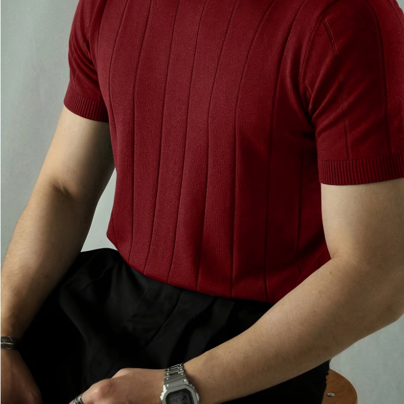 Men' Rib-knit Top