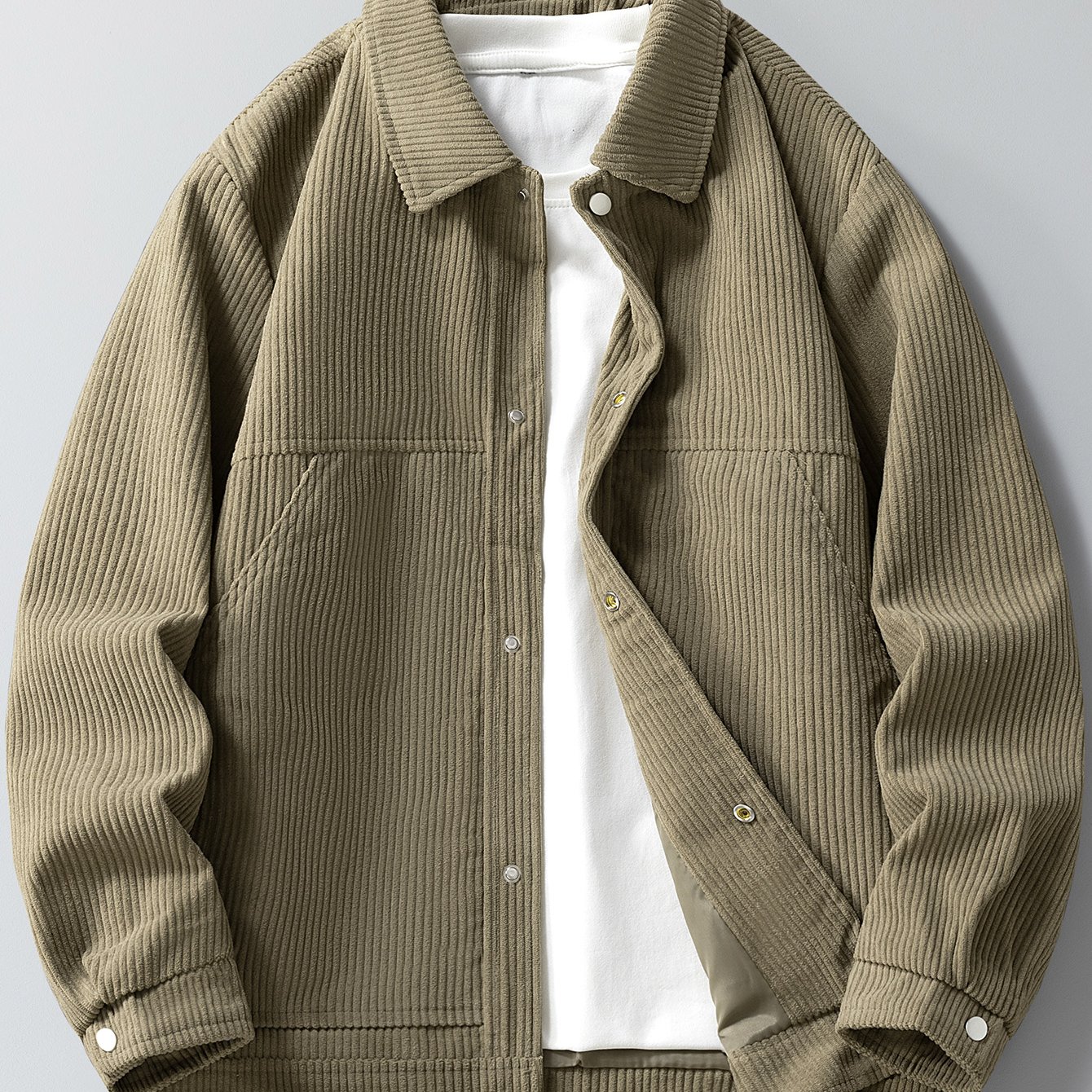 TEMU 【商品名】秋と冬のメンズカジュアーネックジャケット、ファッショナブル、万能、快適、