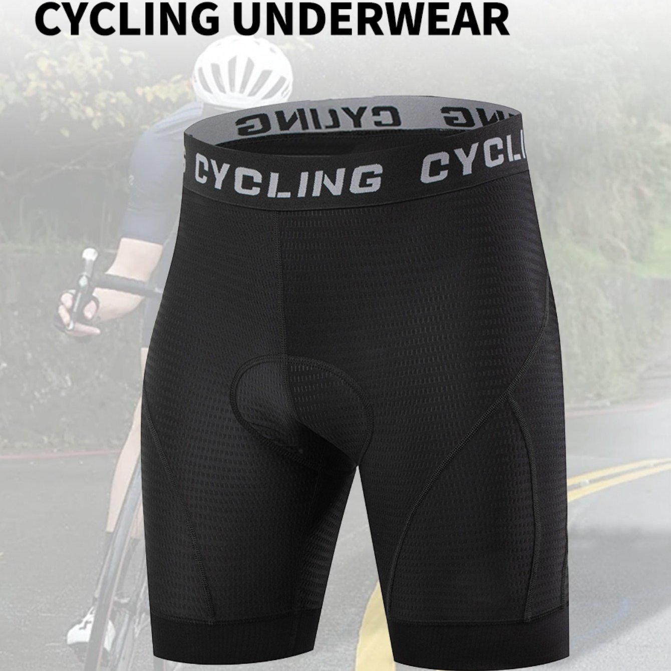 Image of Men's 3d Padded Bike Shorts Cycling Underwear With Padding Mountain Biking Bicycle Clothes Mtb Liner Motorcycle