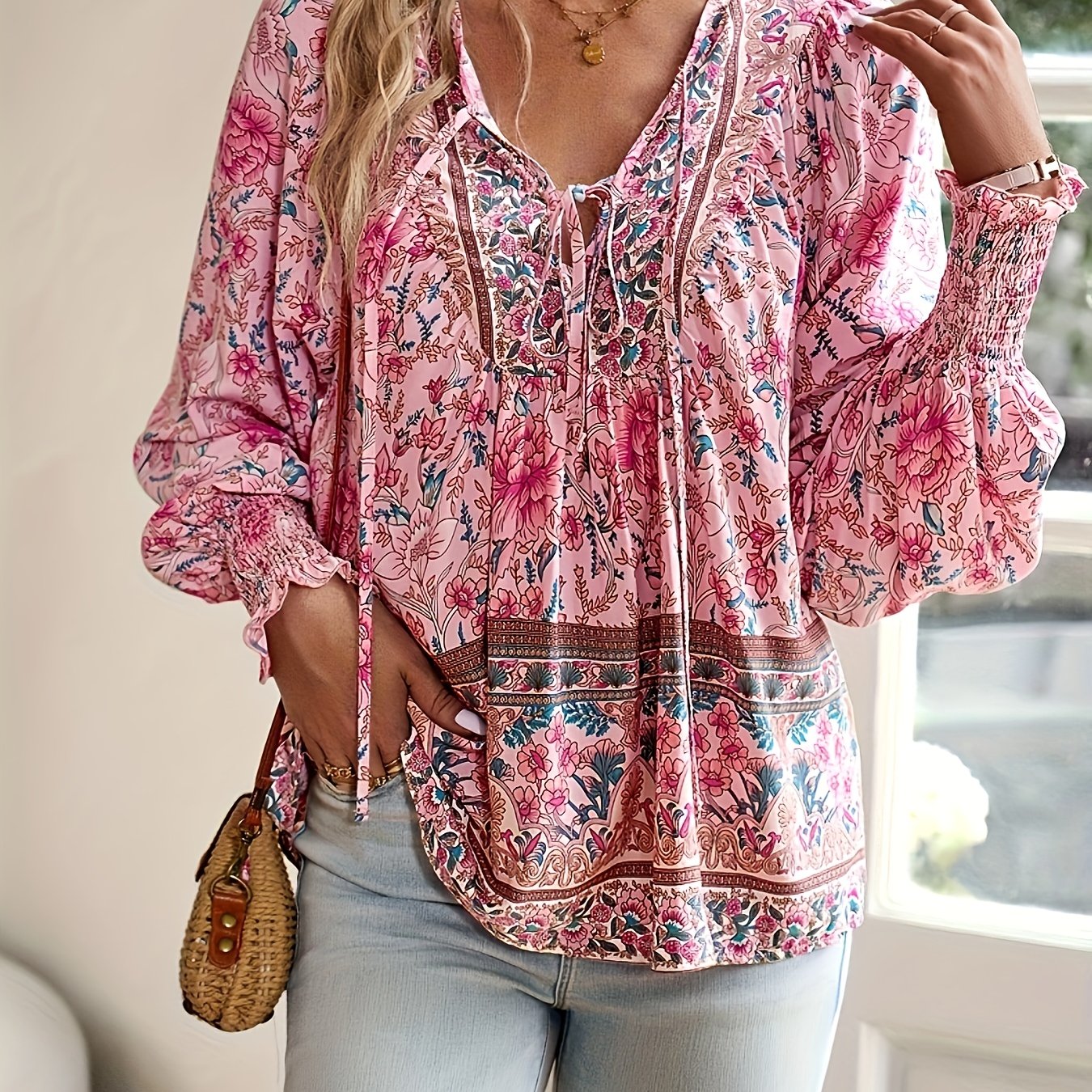 Funlingo Long Sleeve Shirts For Women Casual Fall Tunic