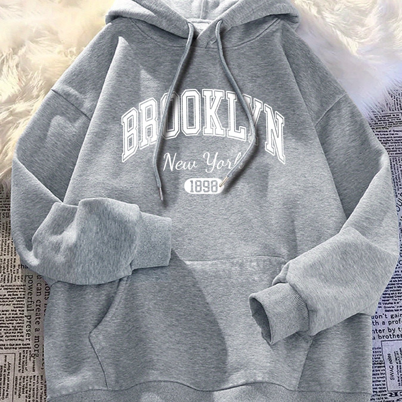 Hooded Sweatshirt Shein Pullover Lang Kapuzenpullover Pullover