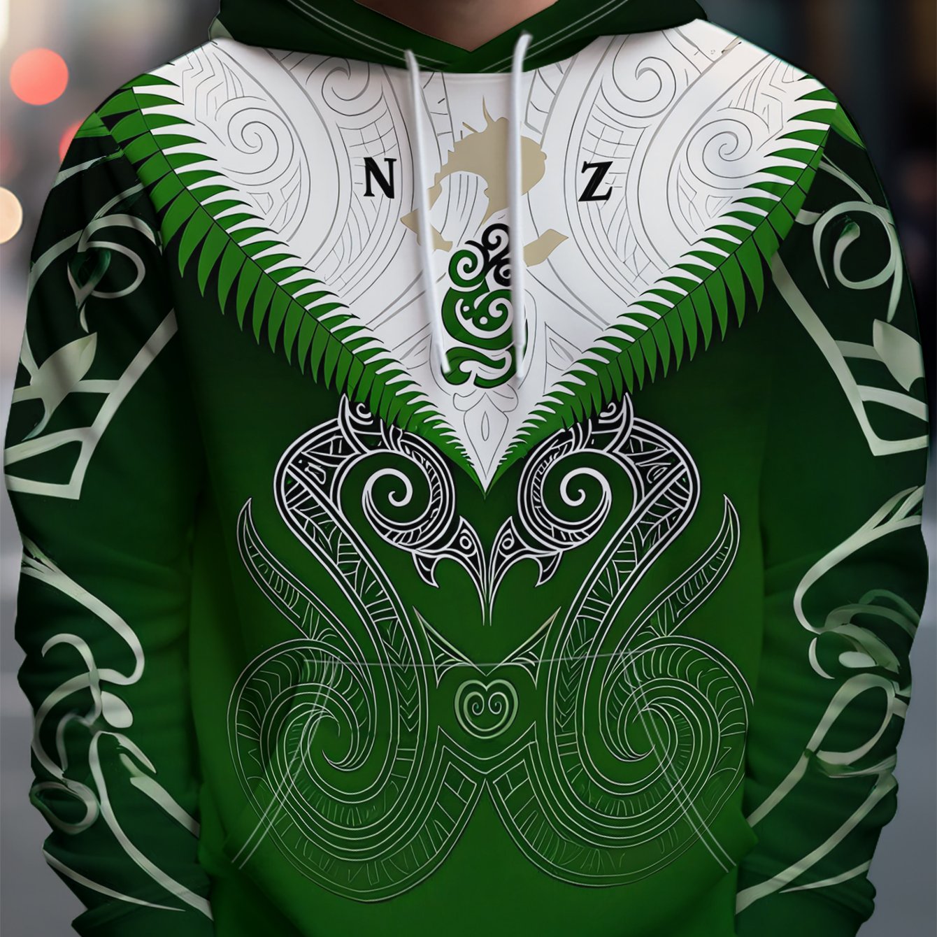 TEMU Men's Hooded Sweatshirt Fashion Print Design Polyester Fabric Comfortable Breathable Casual Athletic Drawstring Adjustable Trendy Versatile