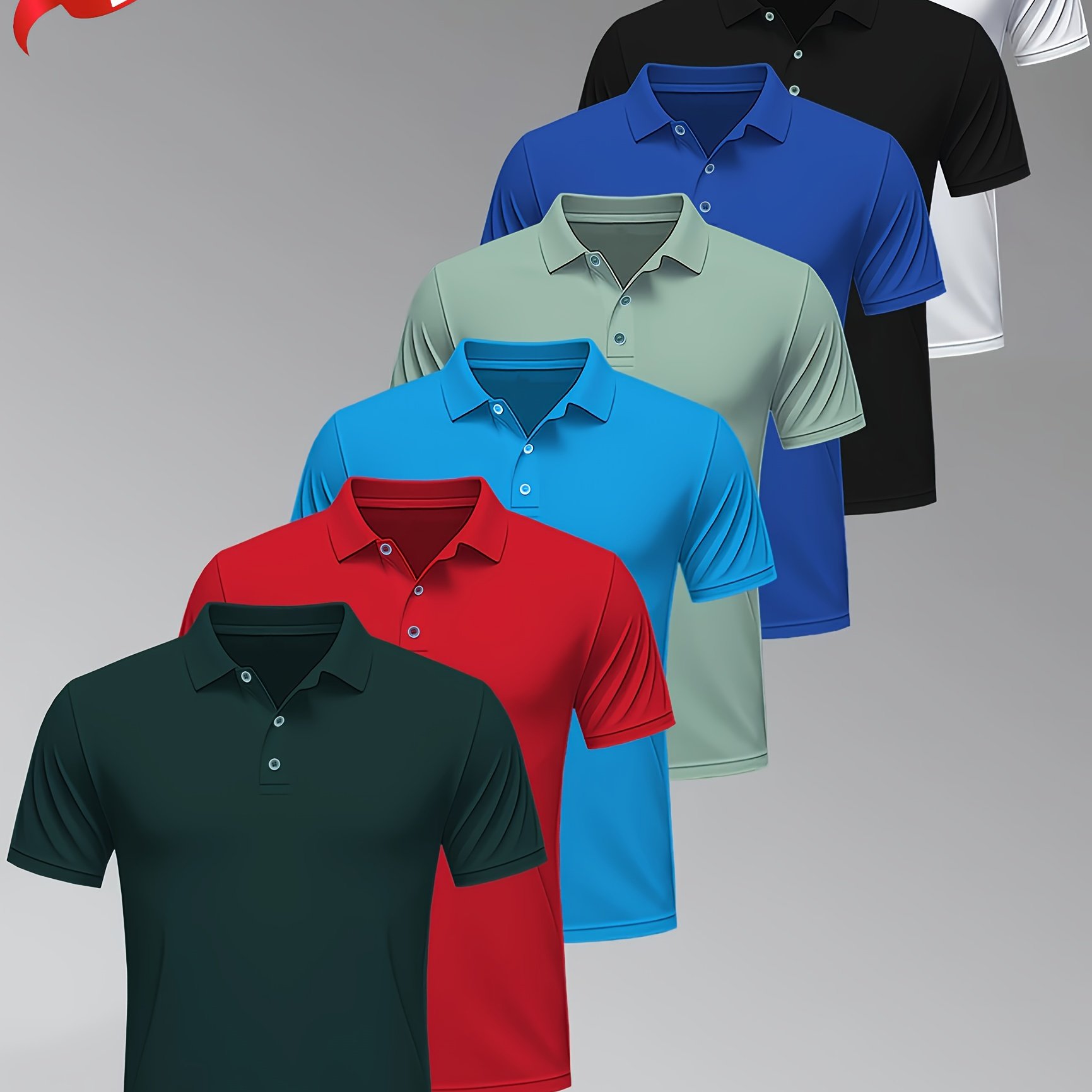 TEMU 7pcs Summer Men's Short-sleeved Shirts, In Solid , With Colors, Providing A Of Shapes. A Must-have Short Sleeve For Your Summer Outfit