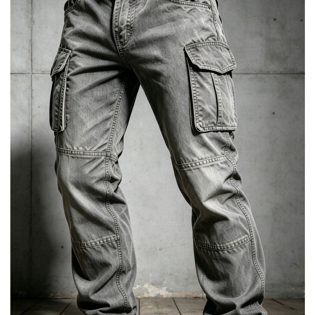Image of Men's Gray Workwear Pants, Workwear Style, Suitable For Countryside Strolls And Daily Wear And Travel, Men's Casual Pants, Men' Workwear Pants (single Pants Do Not Waistband)