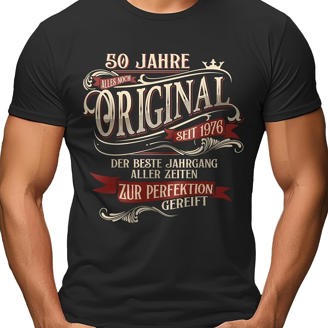 50th Birthday T Shirt Perfectly Over 50 Years Original Vintage Year 1976 Cool Retro Vintage Style
