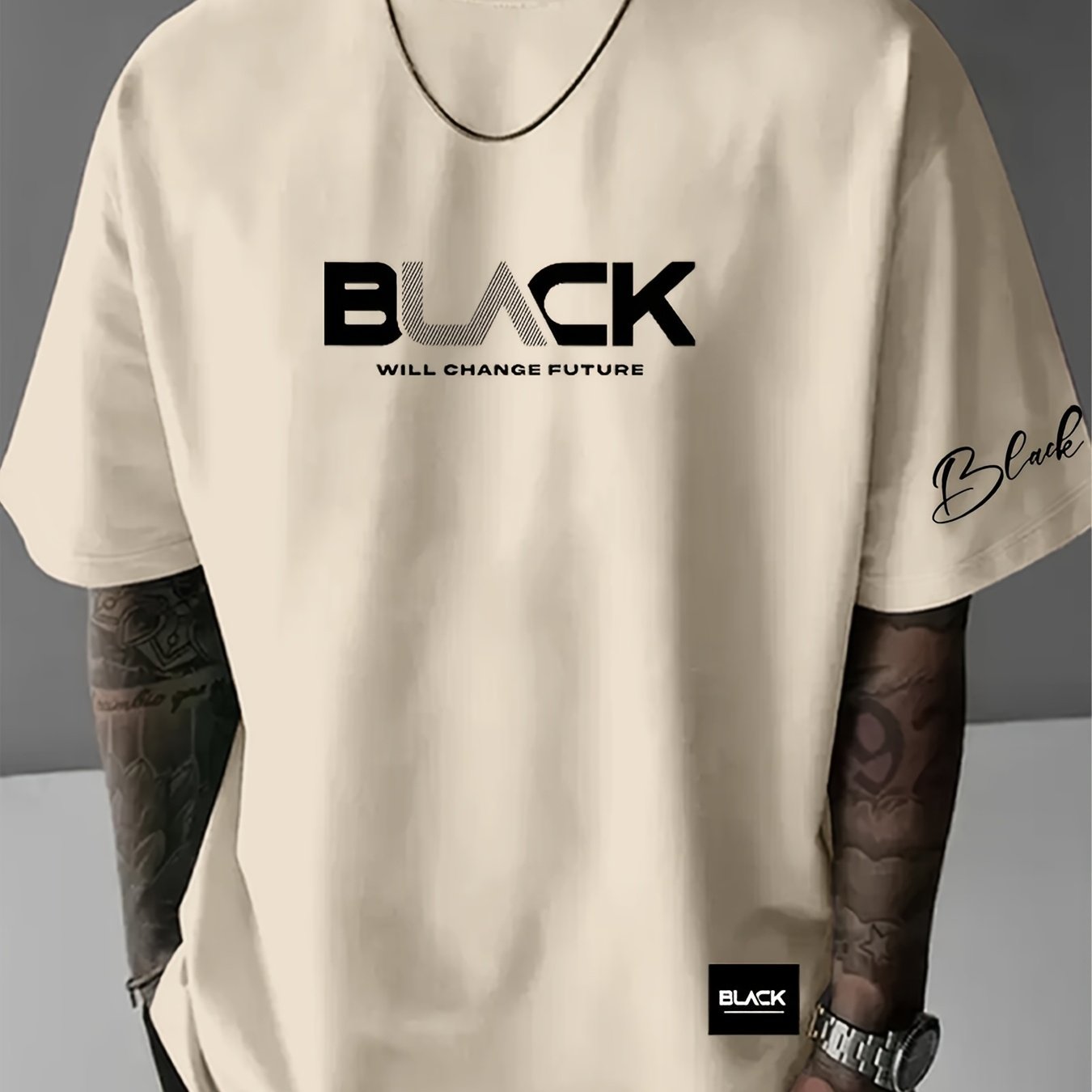 TEMU Men's T-shirt, Men's Round Neck Letter Short Sleeve T-shirt, Suitable For Summer Casual Sports Summer Short Sleeve T-shirt Top, Comfortable