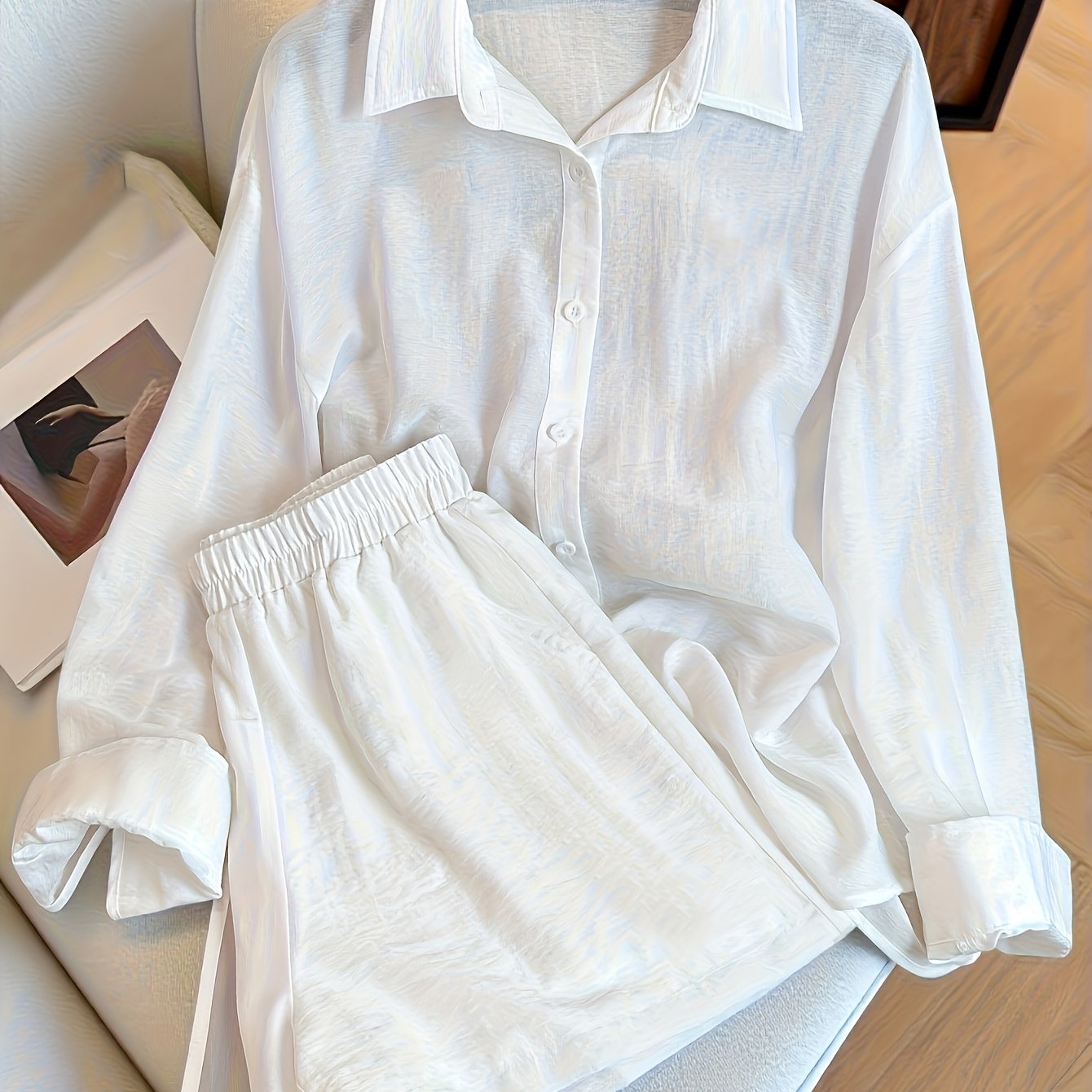 TEMU Casual Loose 2pcs Set, Stylish And Versatile