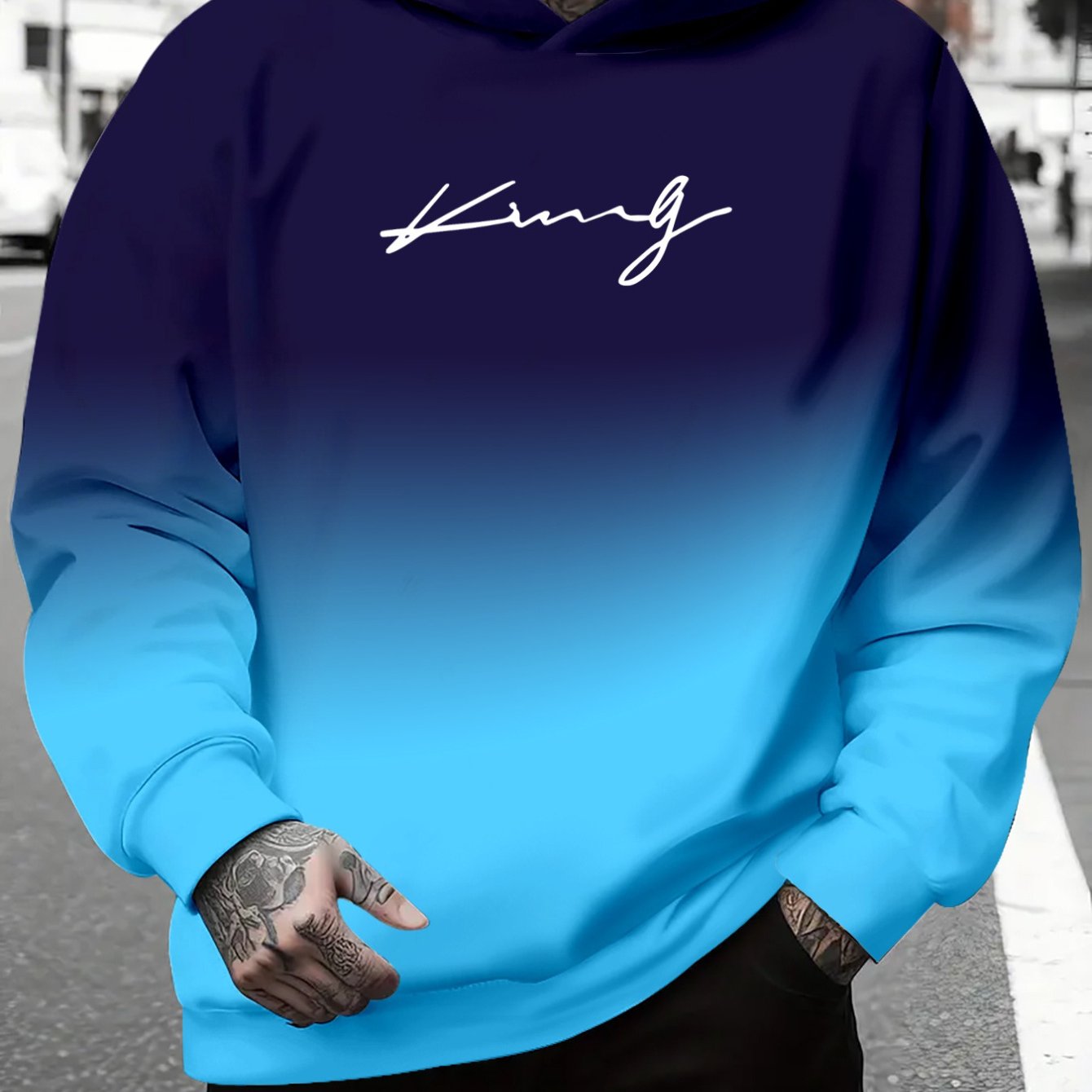 TEMU Autumn/winter Men's Casual Fashion Hooded Sweatshirt