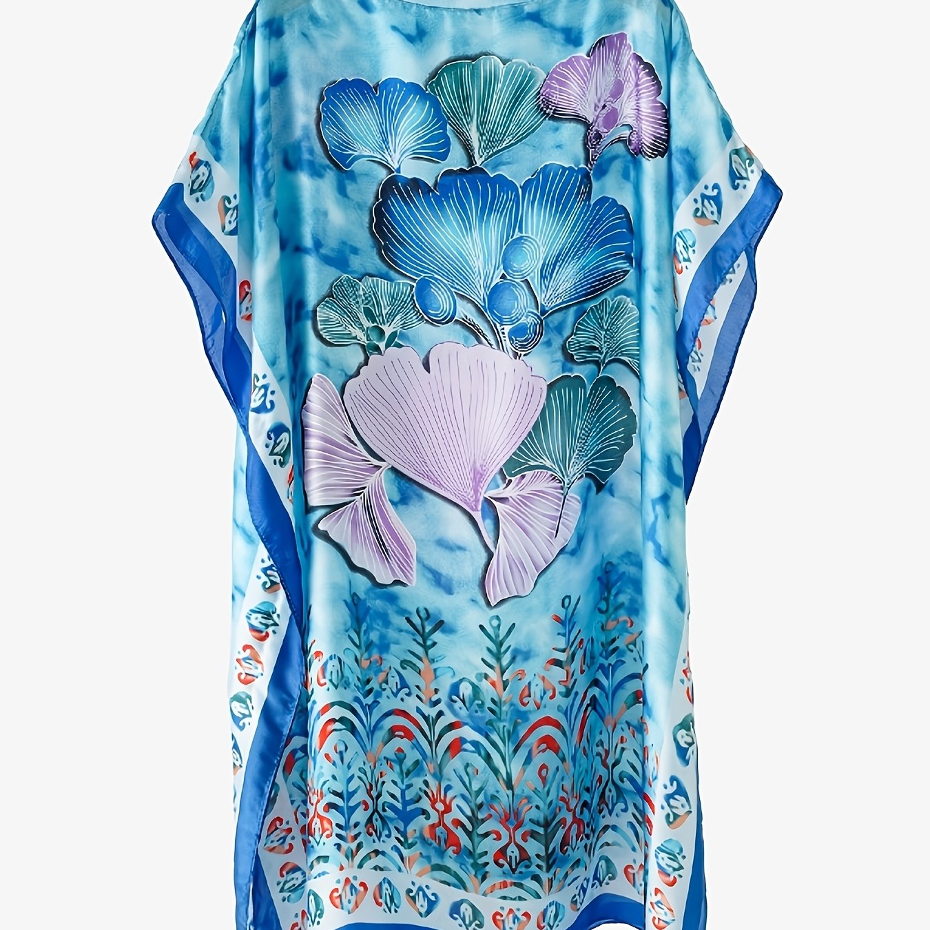 TEMU Bohemian Style Pullover Shawl Scarf Fashion Beach Towel Travel Vacation Outerwear