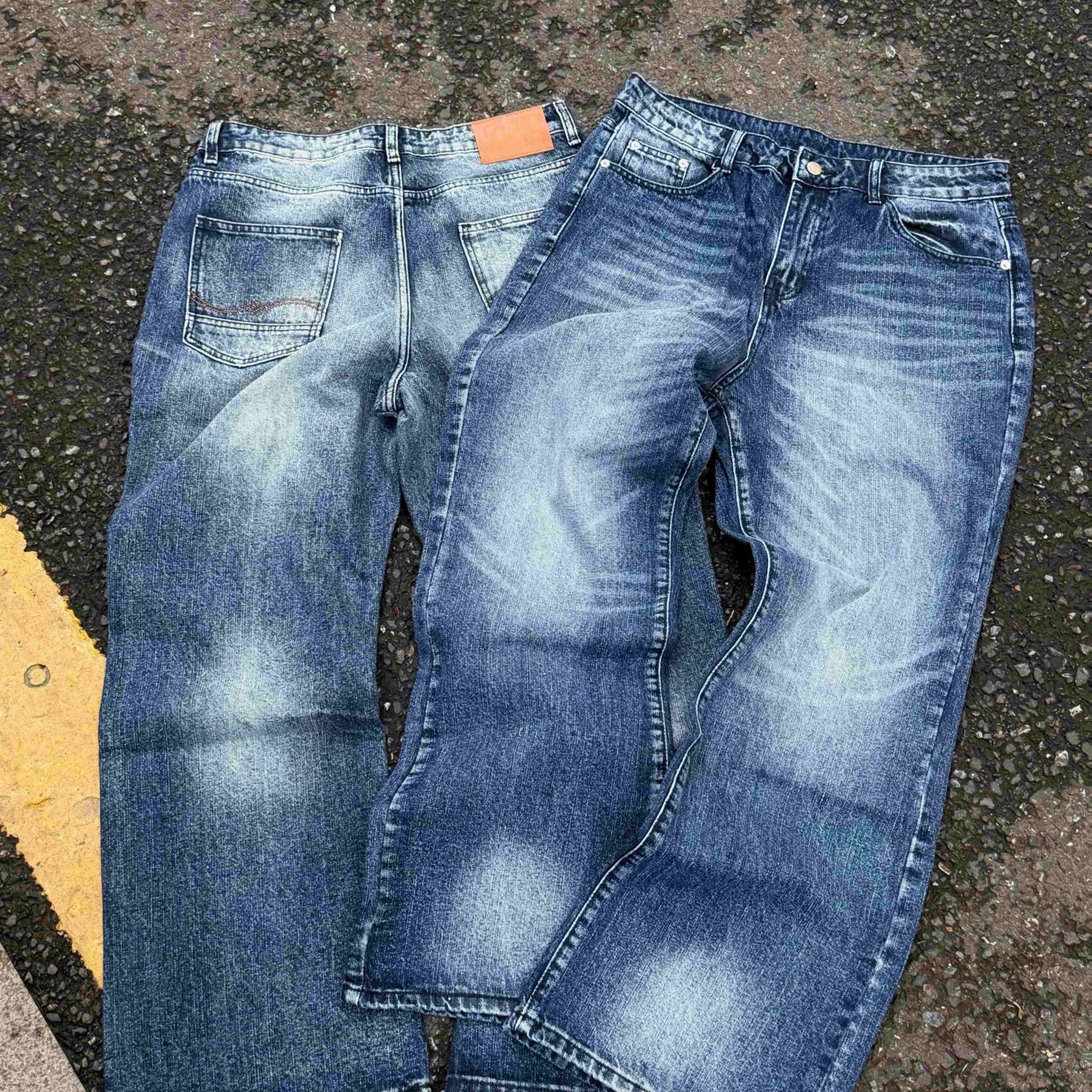 Image of Men's Washed Denim Pants - Classic Pants, Fabric, Quality, Insanely Comfortable, Premium Looks, , In 1 Pant, Latest Styles, Without Shouting Tailoring