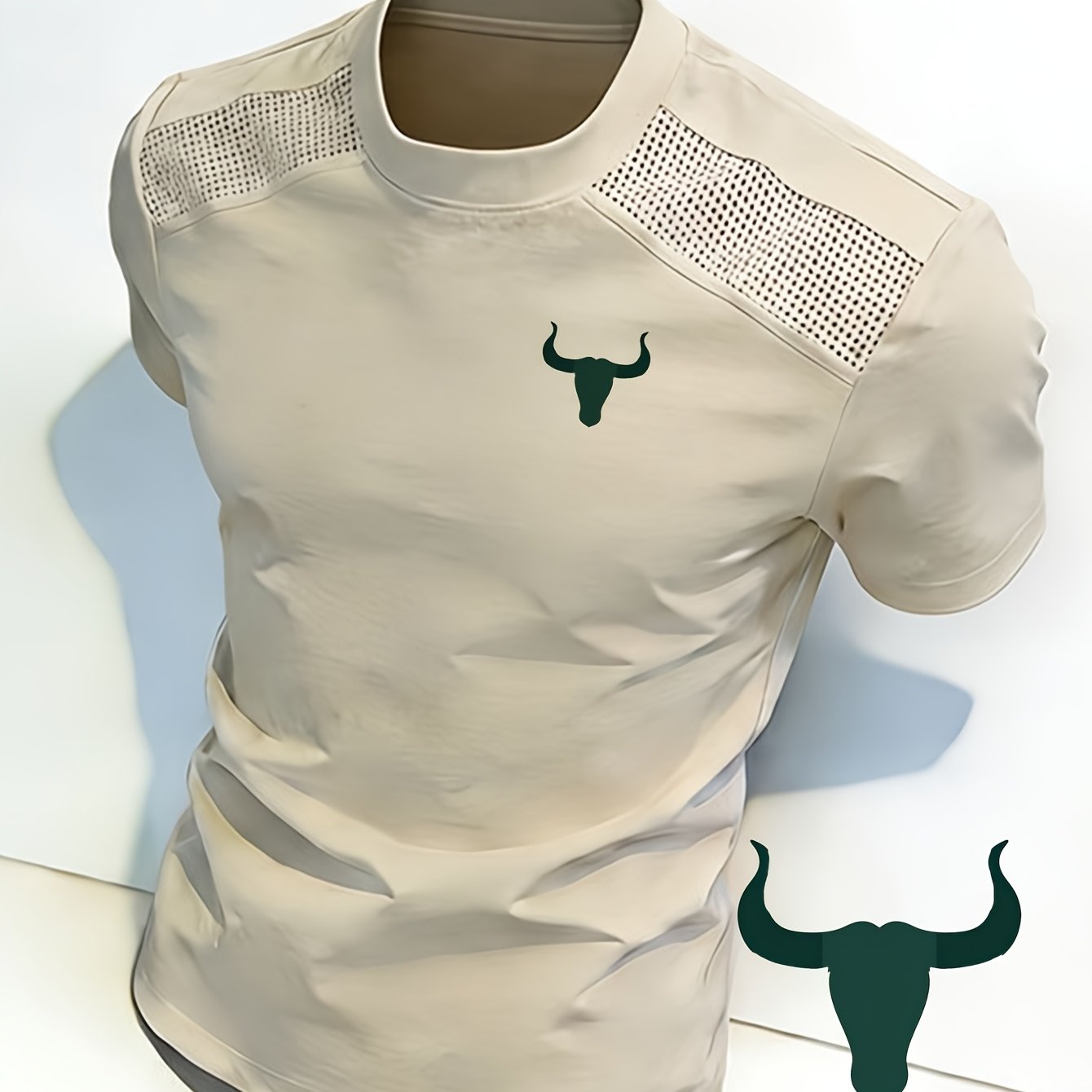 Image of Men' - Style Graphic T - Shirt With Print. Made From Soft And Comfortable Fabric, This Menswear Top Combines Style . Ideal For Casual Wear - Sports Activities