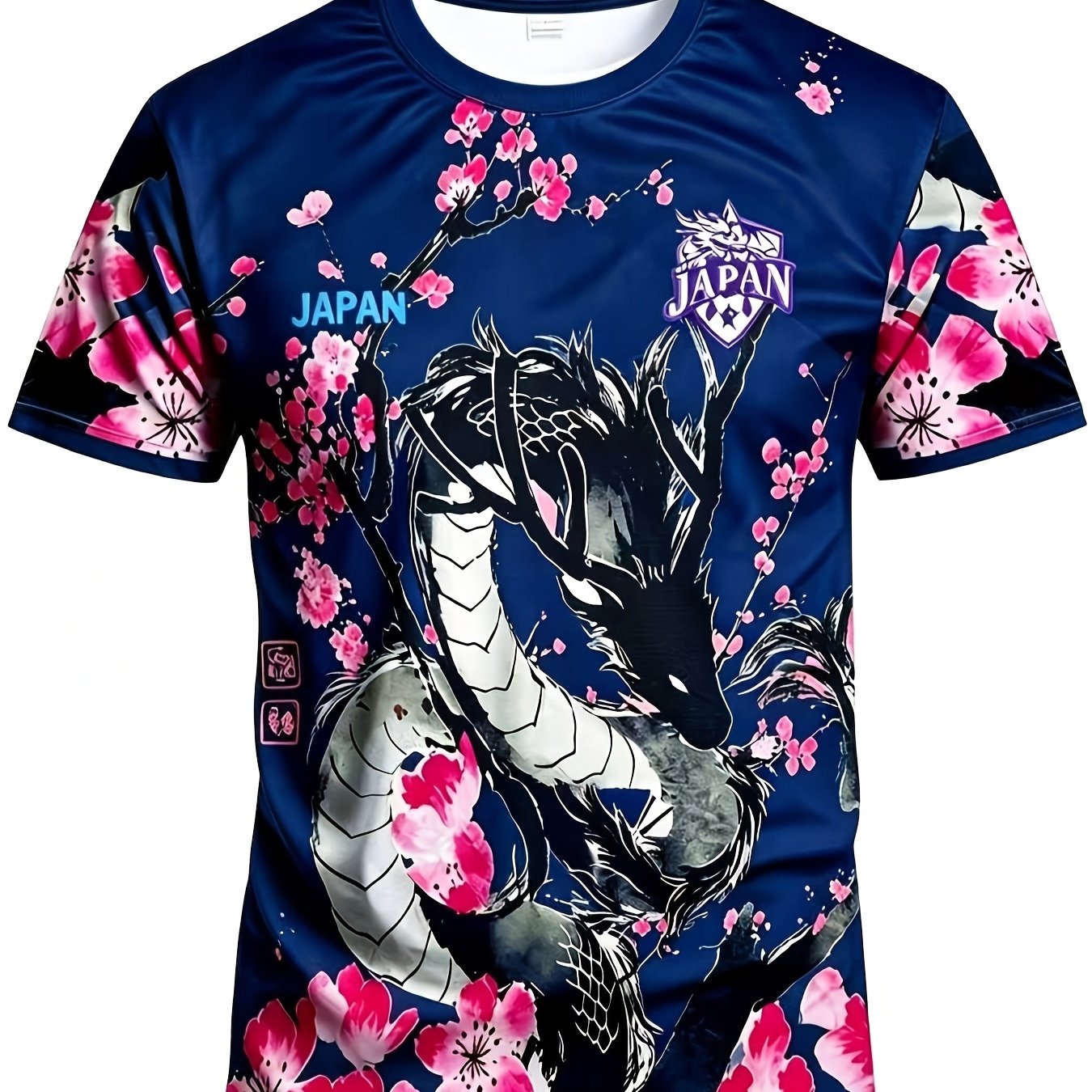 TEMU [Design d'impression - Non texturé] Maillot de foot japonais pour hommes et T-shirt de sport confortable à col rond pour adolescent japonais,