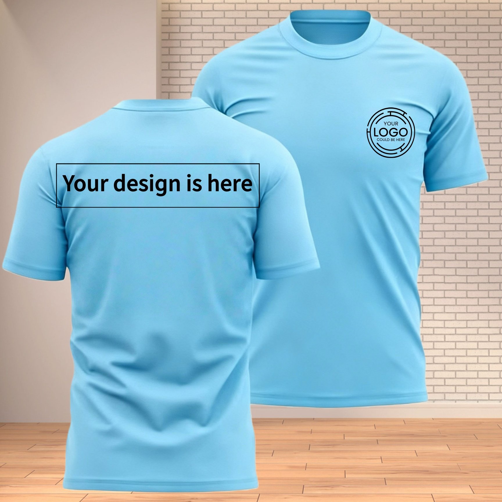 TEMU Men'/graphic T-shirt - Logo & Photo Printing, Orders Suitable For Company Uniforms, Team Shirts, Promotional Events - Summer Round Neck Solid